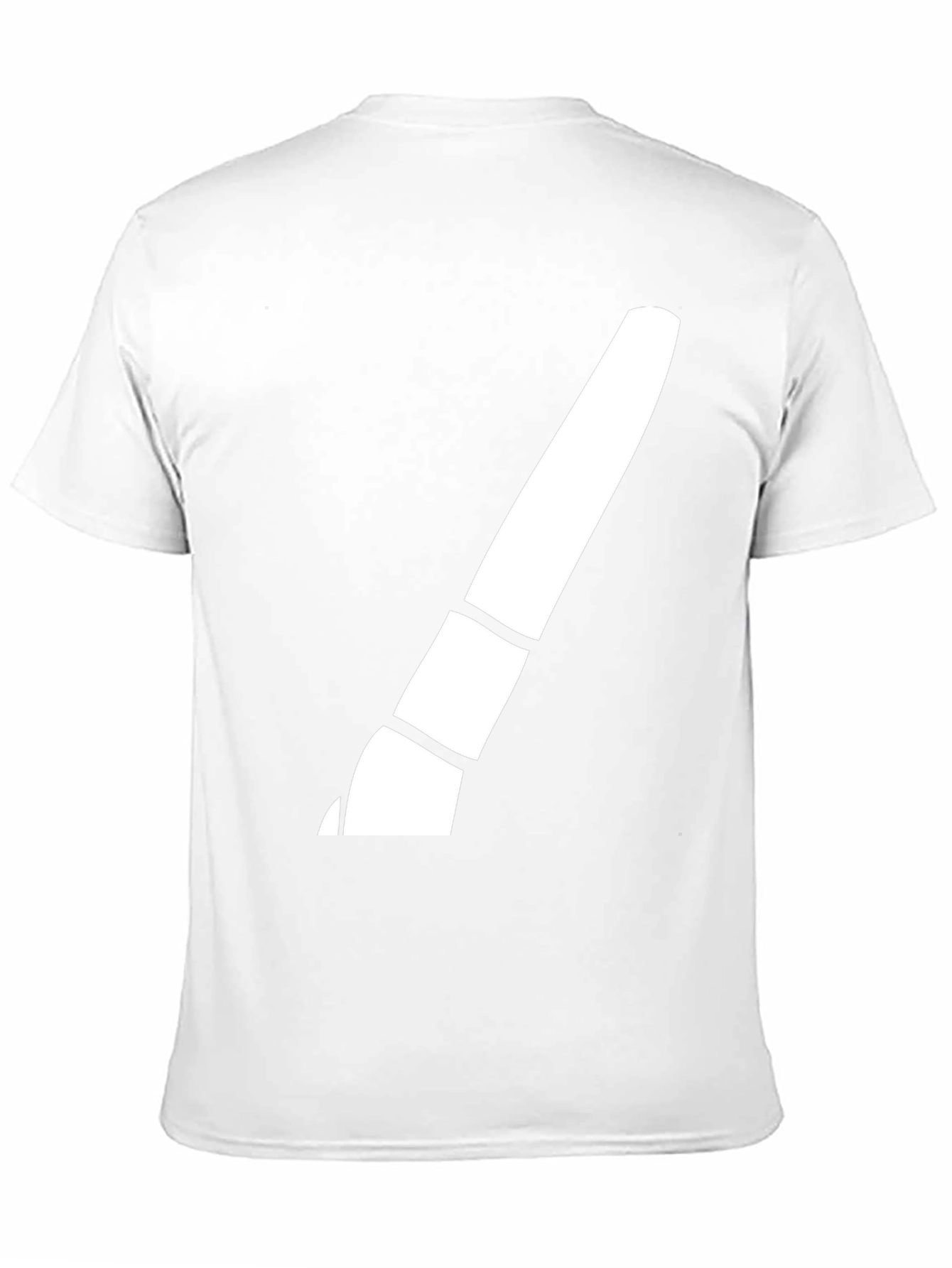 Modern Brush Stroke Graphic Tee - Black