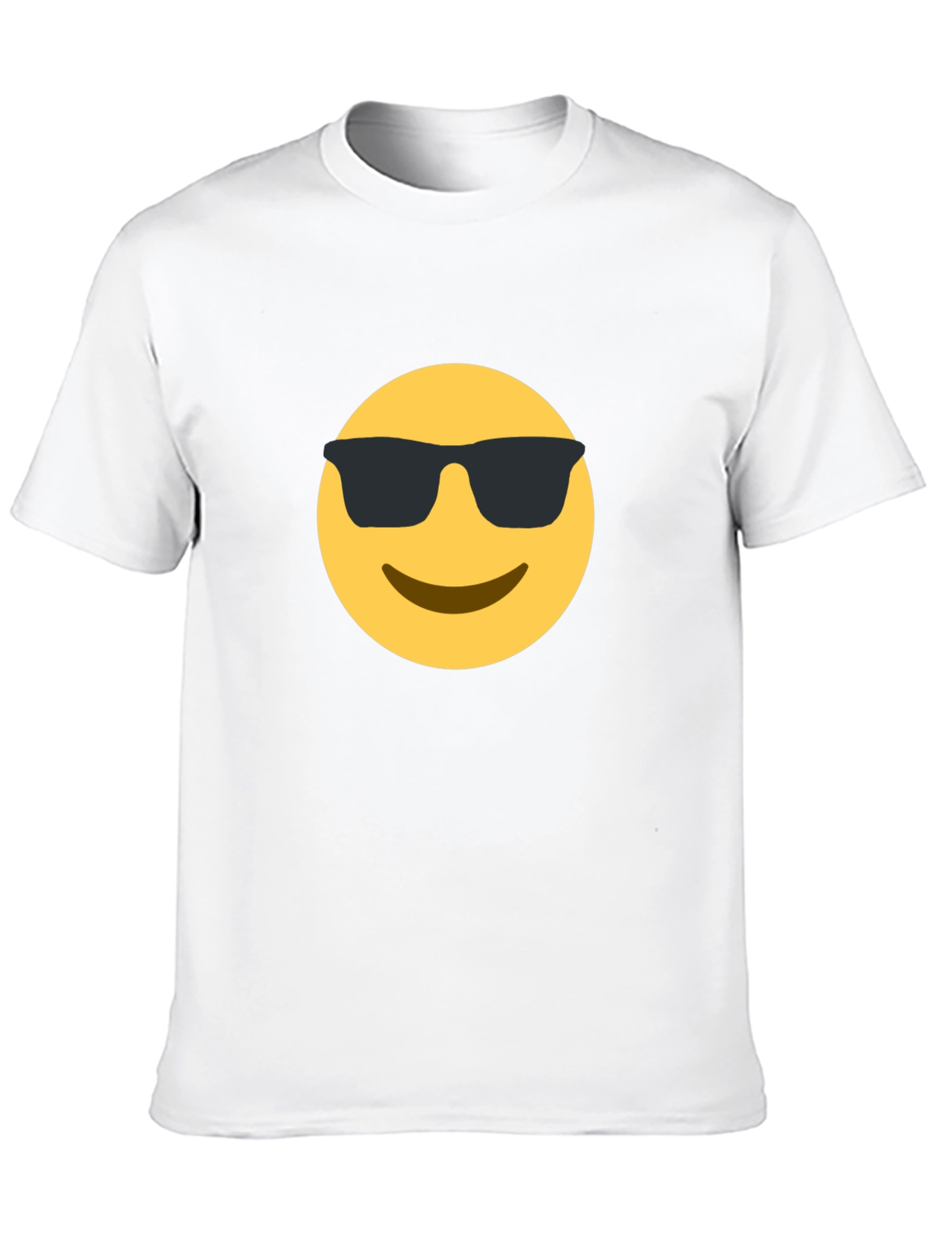 Cool Emoji Graphic Tee - Black Cotton T-Shirt