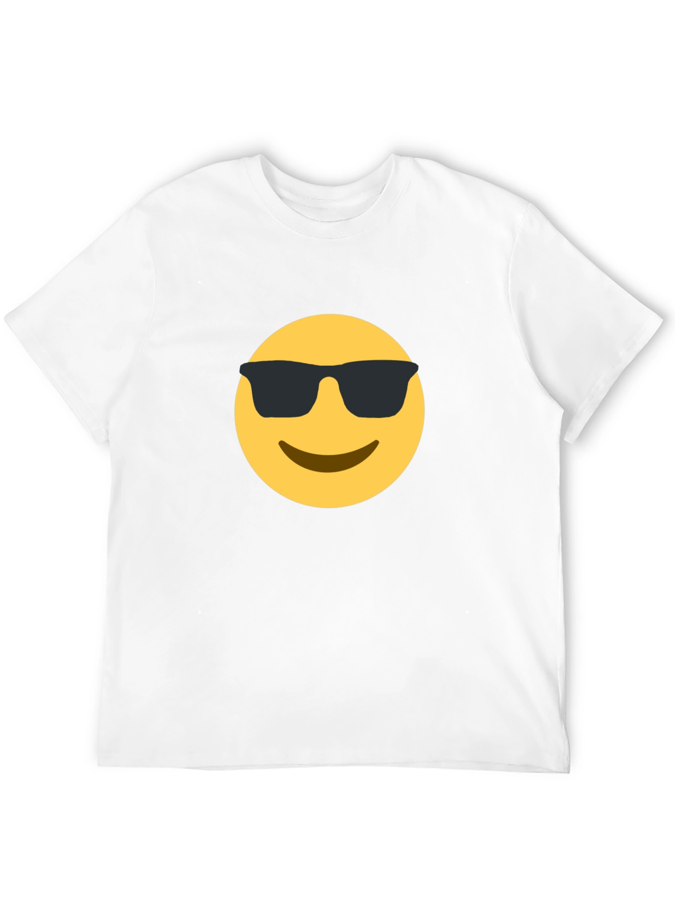 Cool Emoji Graphic Tee - Black Cotton T-Shirt