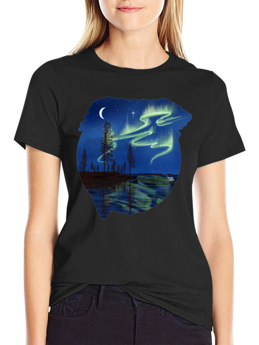 Aurora Borealis Graphic Tee - Nature Lovers T-Shirt