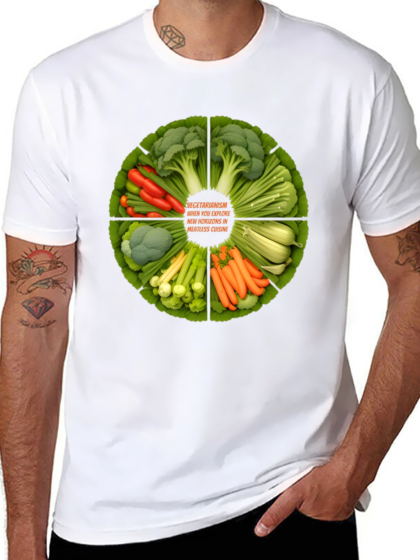 Vegetarian Cuisine Graphic T-Shirt