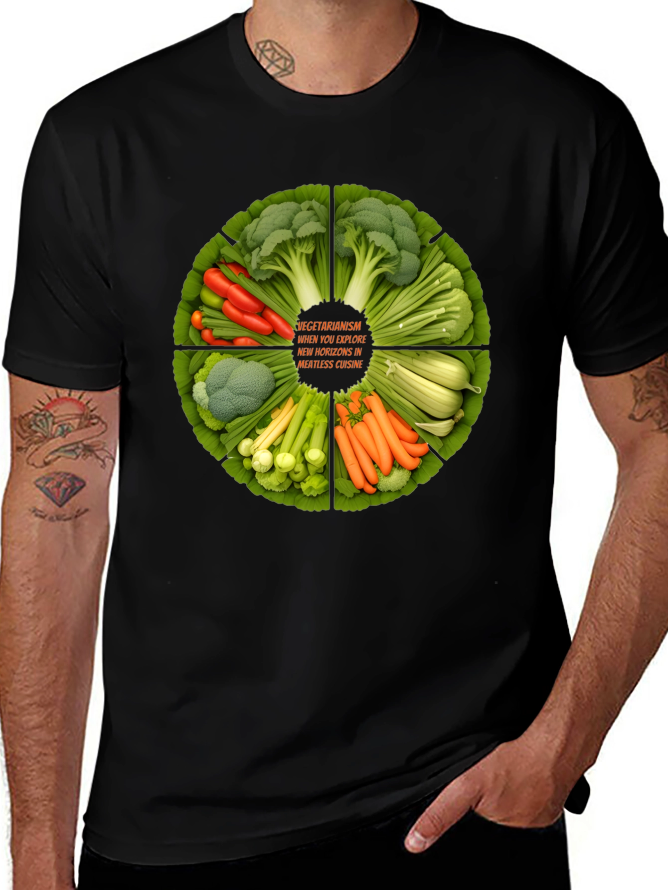 Vegetarian Cuisine Graphic T-Shirt