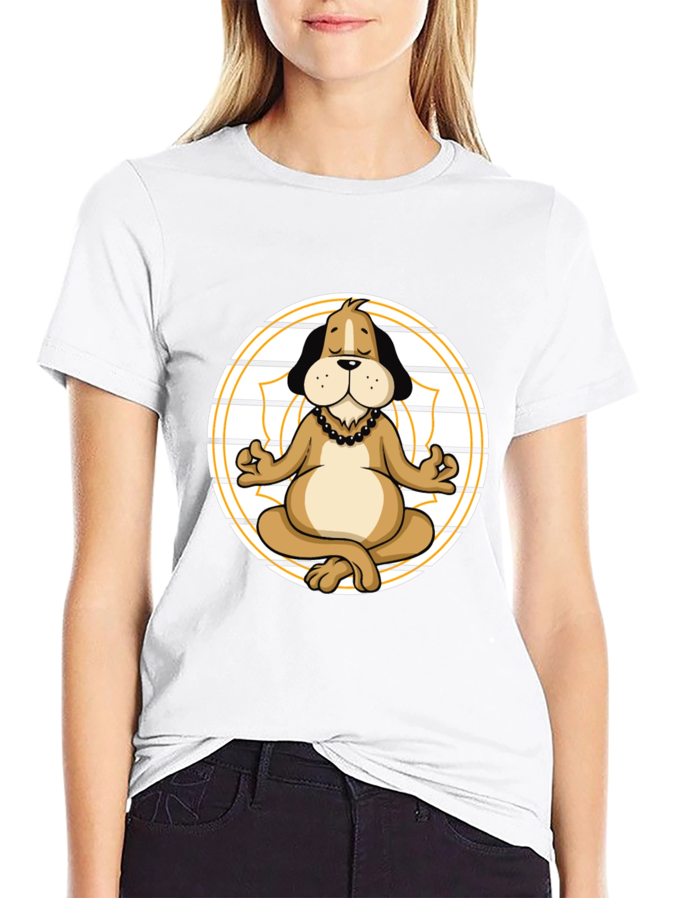 Yoga Dog Graphic T-Shirt - Relaxed Fit