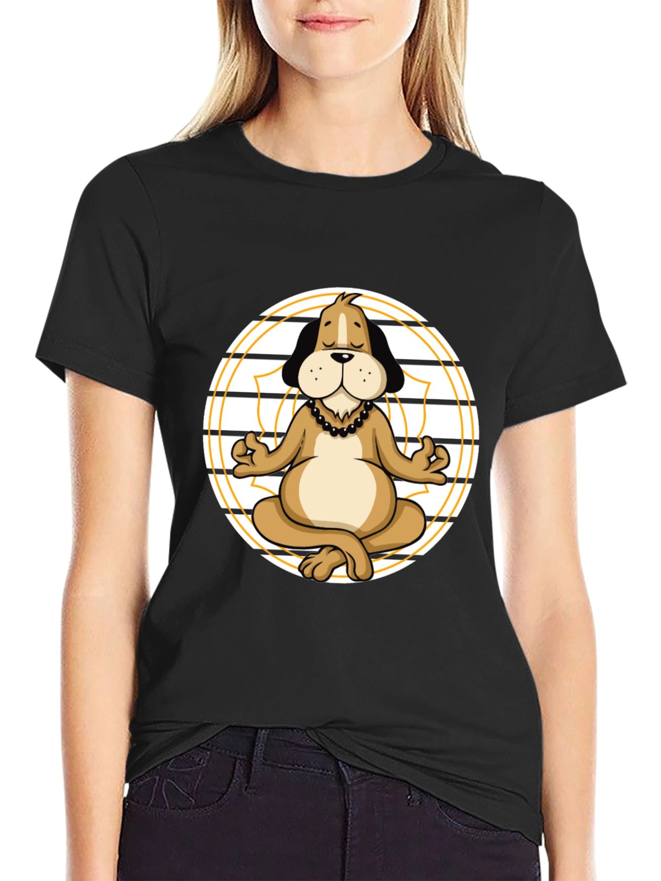 Yoga Dog Graphic T-Shirt - Relaxed Fit