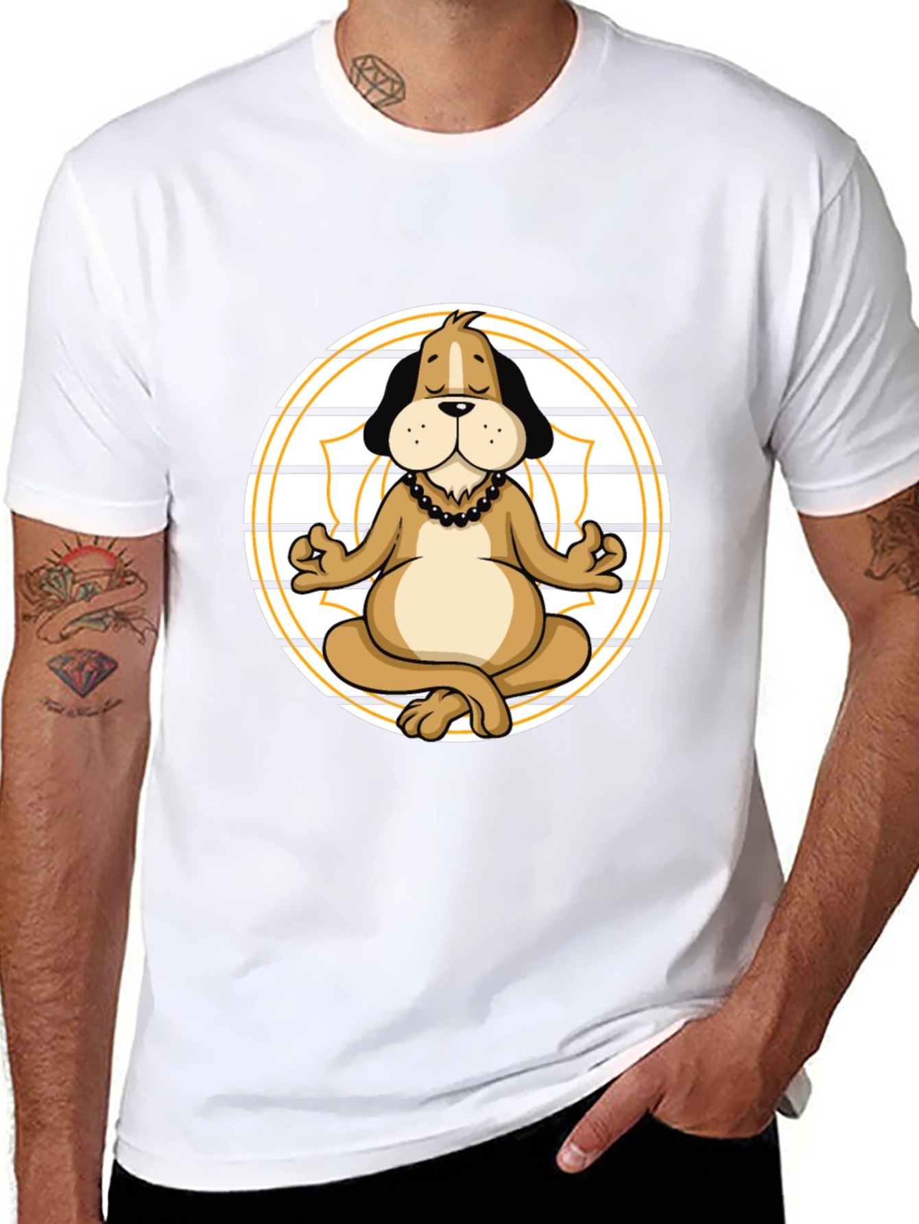 Yoga Dog Graphic T-Shirt - Relaxed Fit