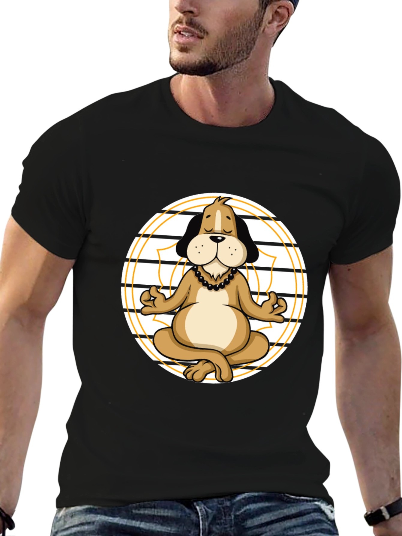 Yoga Dog Graphic T-Shirt - Relaxed Fit