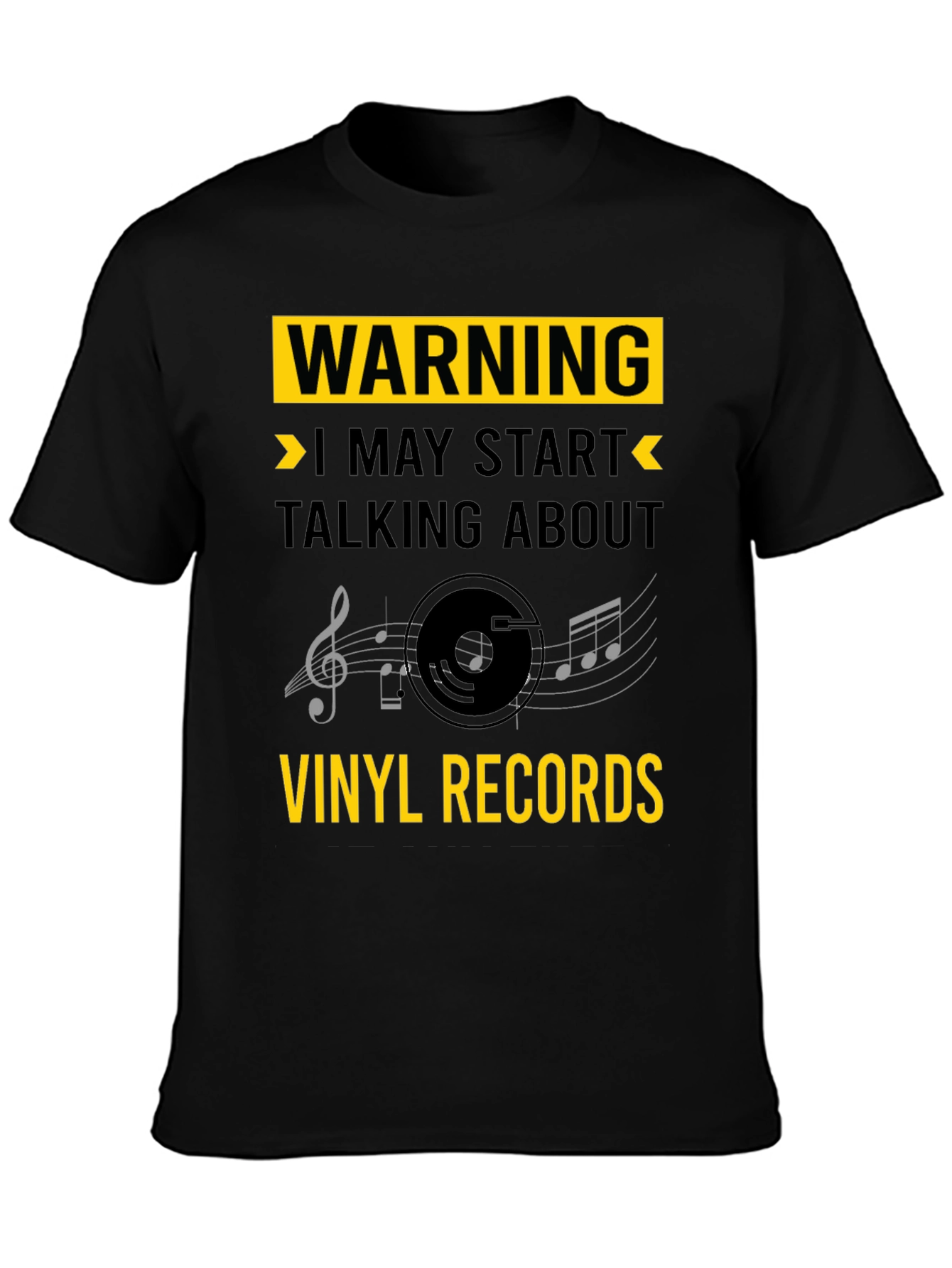 Warning: Vinyl Records T-Shirt