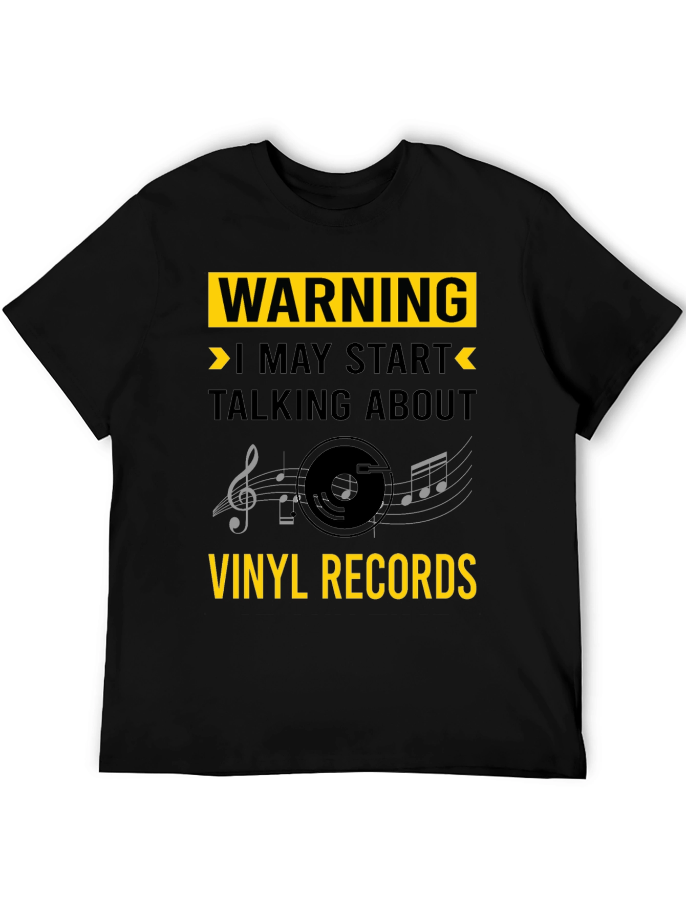 Warning: Vinyl Records T-Shirt