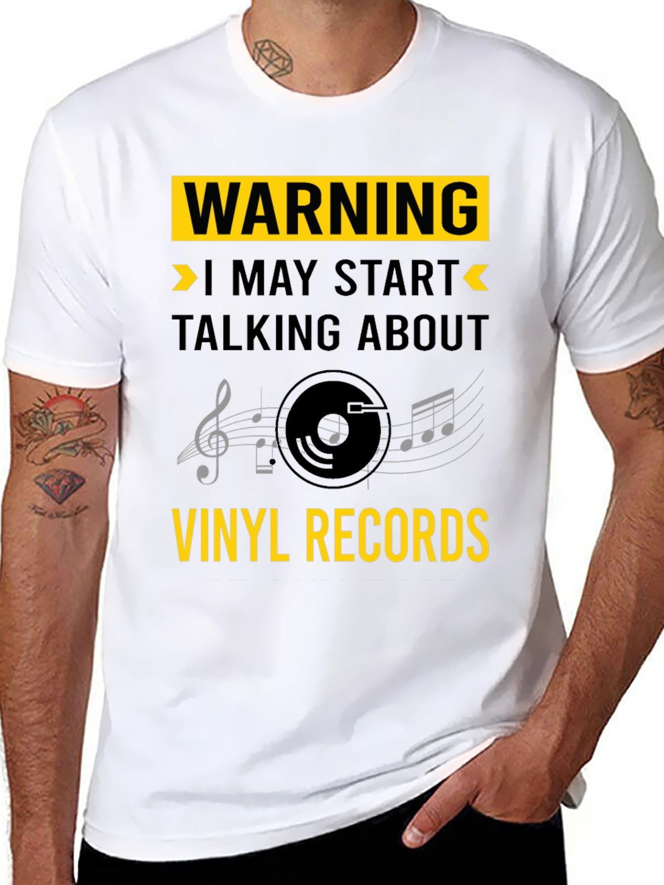 Warning: Vinyl Records T-Shirt