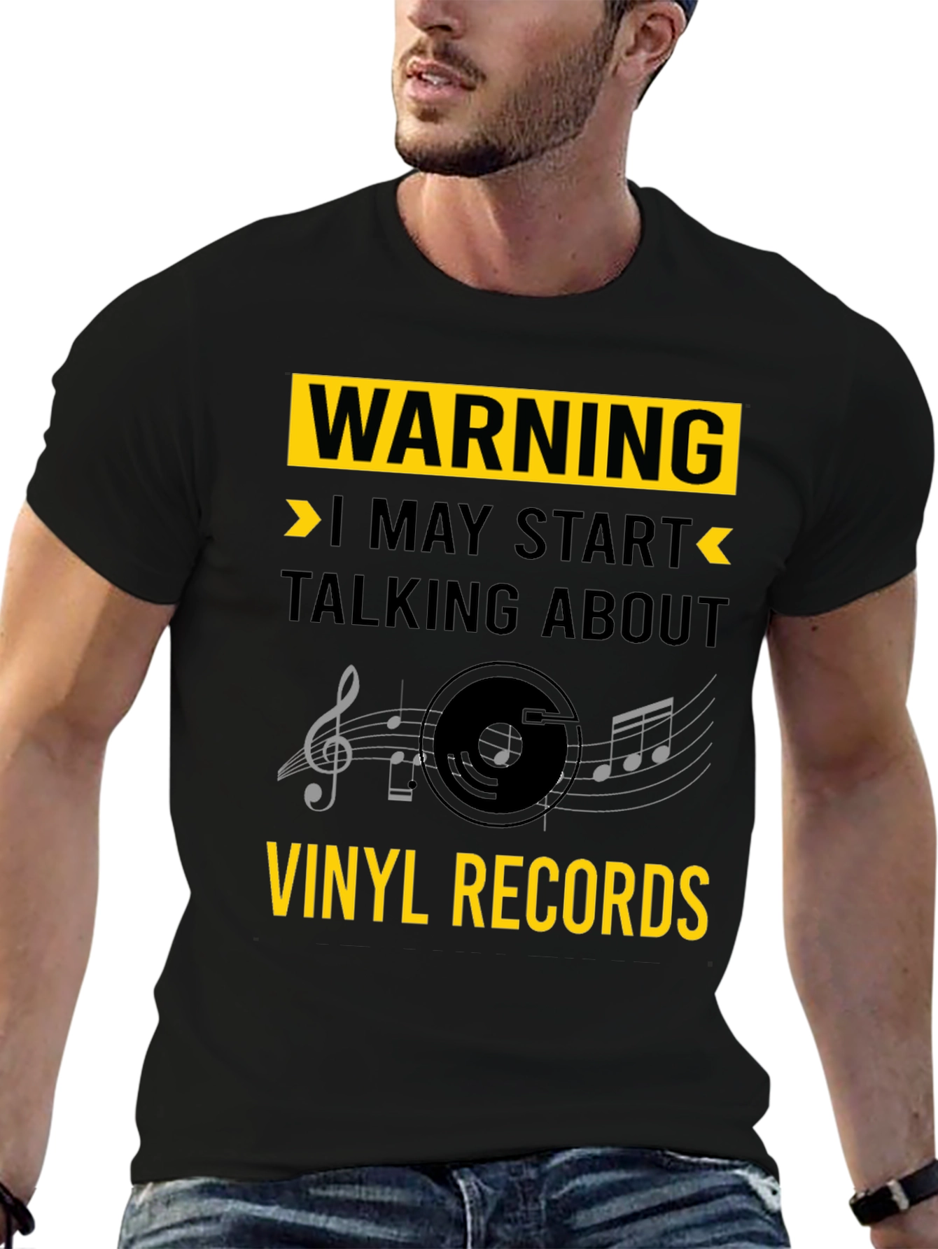 Warning: Vinyl Records T-Shirt
