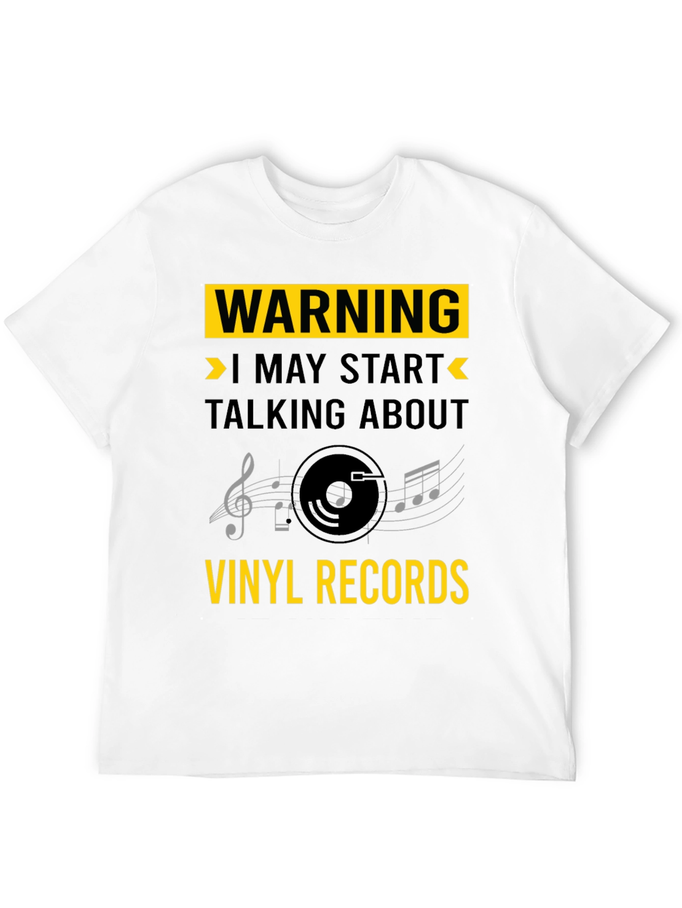 Warning: Vinyl Records T-Shirt