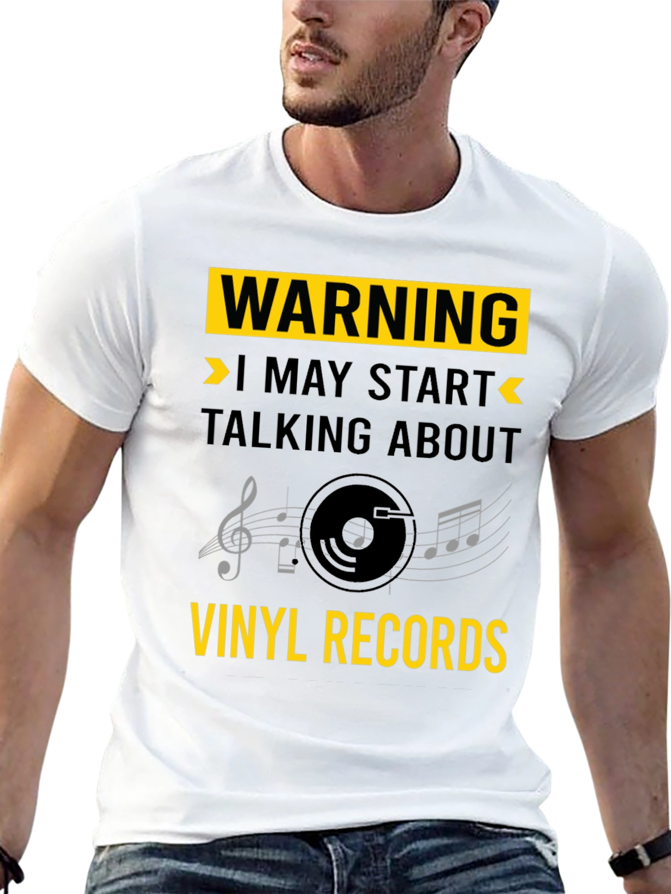 Warning: Vinyl Records T-Shirt