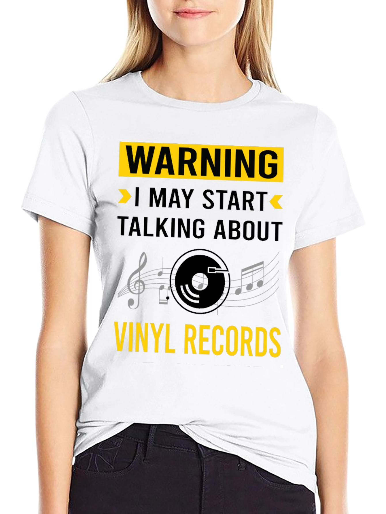 Warning: Vinyl Records T-Shirt