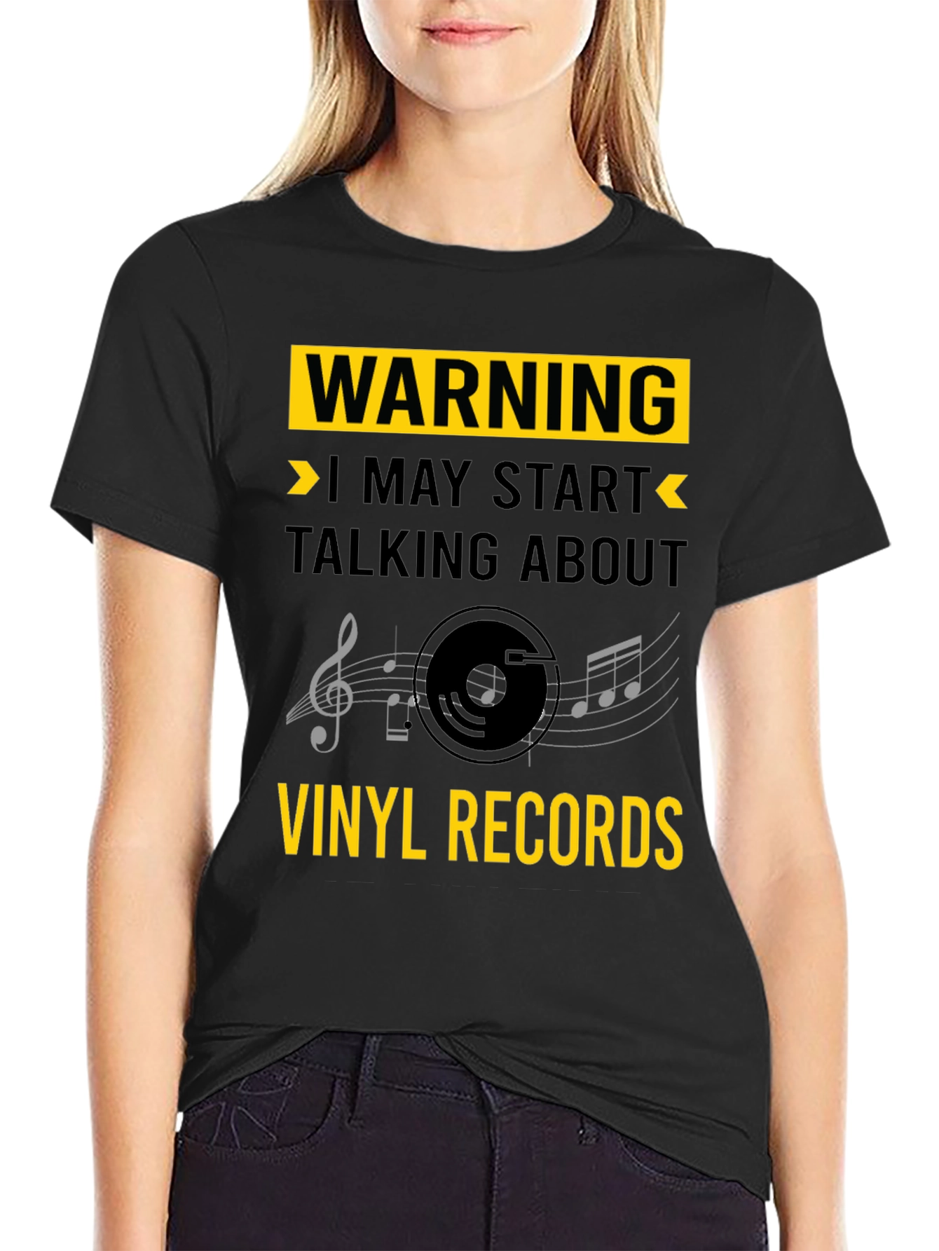 Warning: Vinyl Records T-Shirt