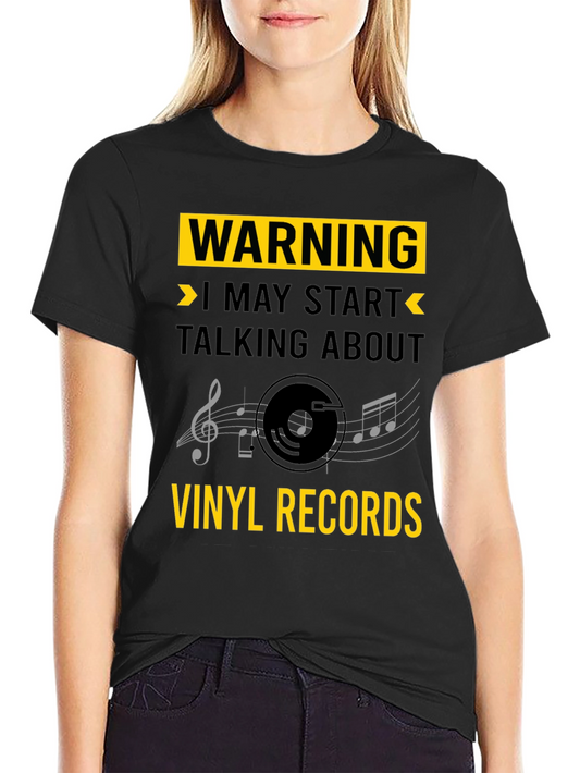 Warning: Vinyl Records T-Shirt