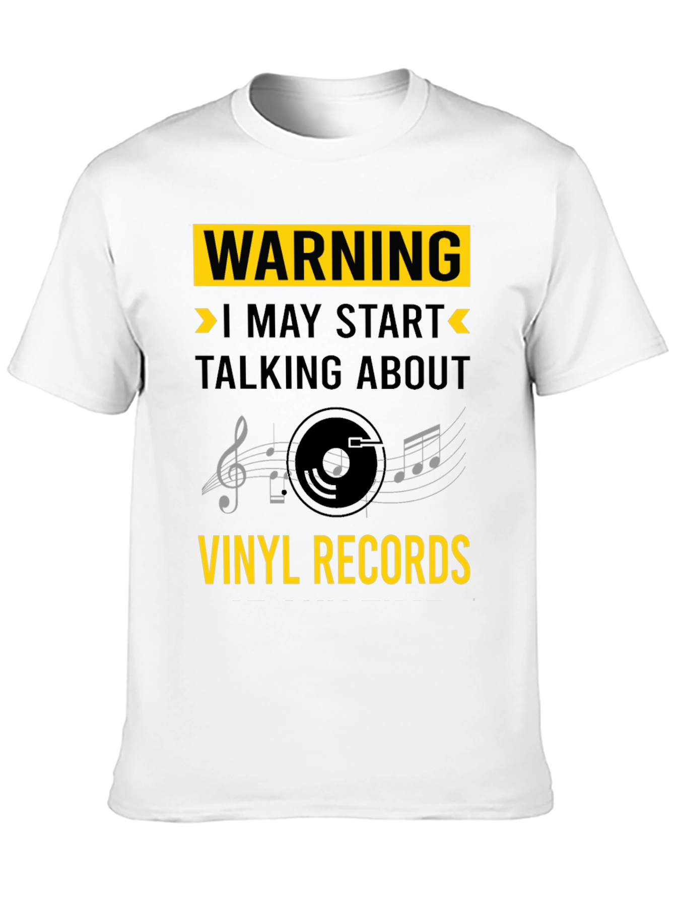 Warning: Vinyl Records T-Shirt