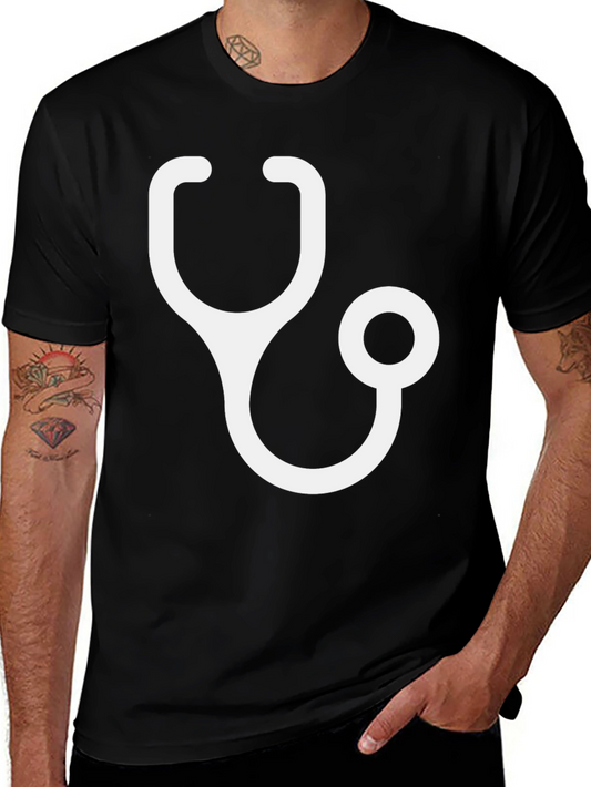 Stethoscope Graphic Tee - Black