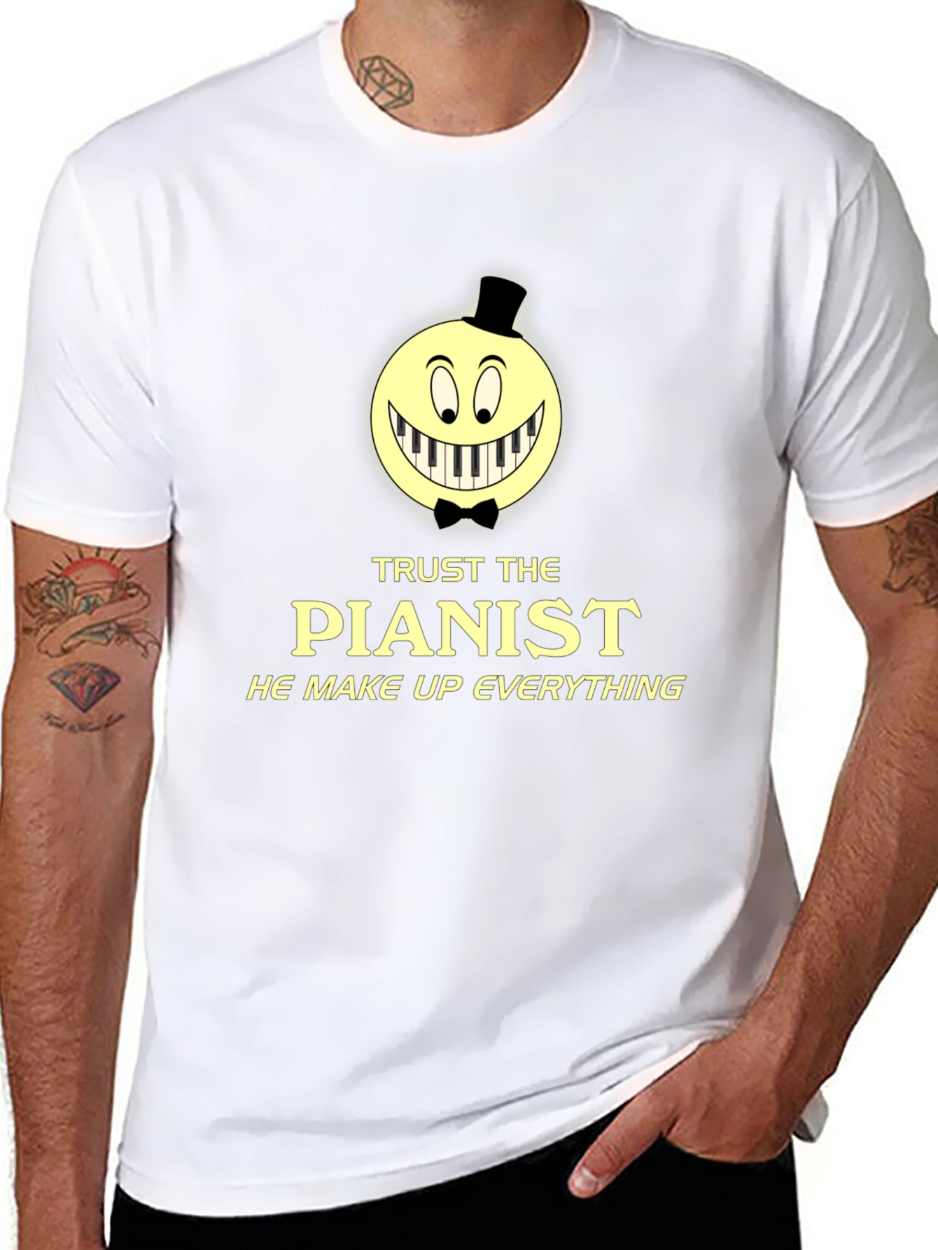 Trust The Pianist Graphic Tee - Funny Music T-Shirt