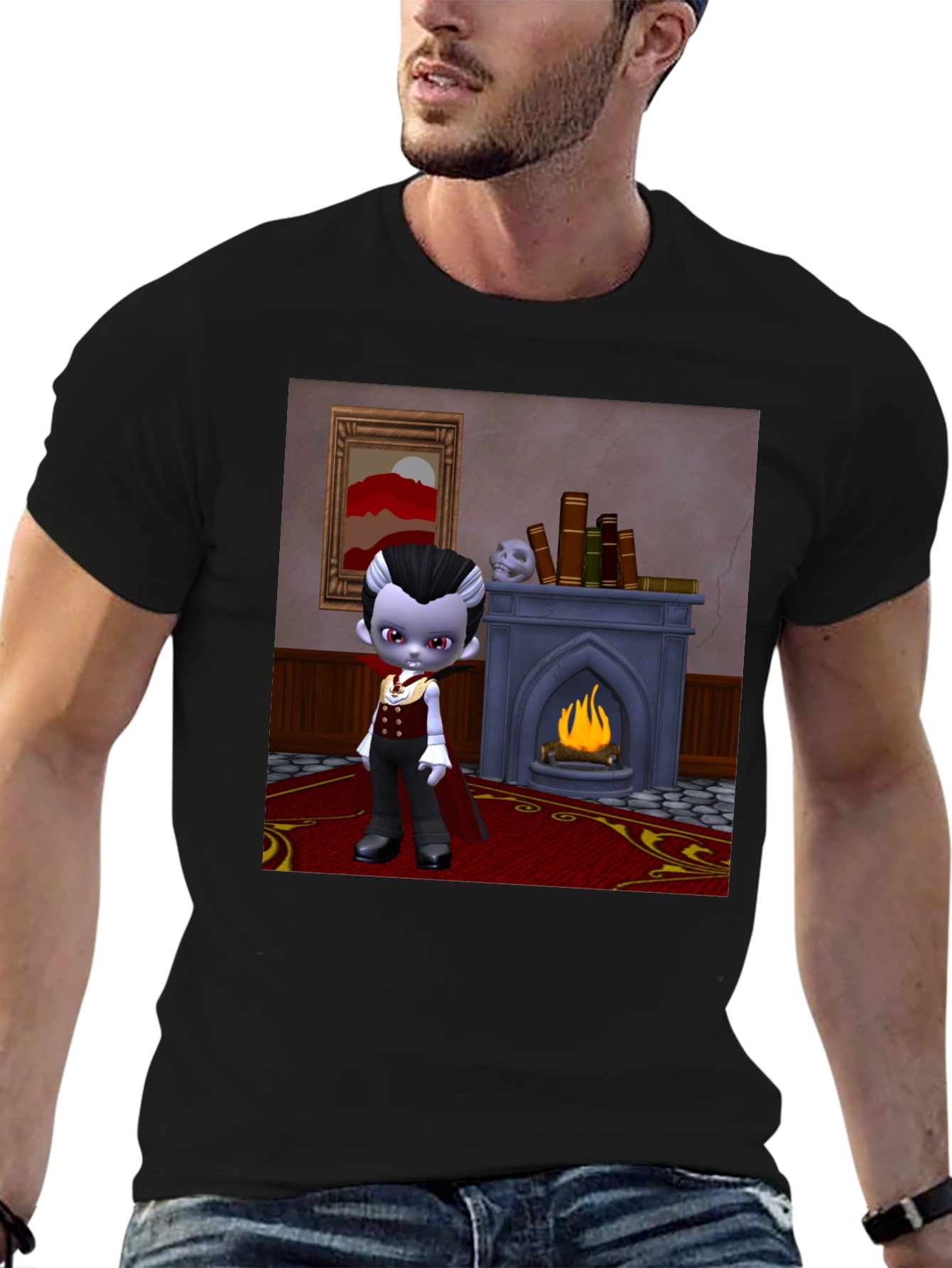 Cartoon Vampire Boy T-Shirt