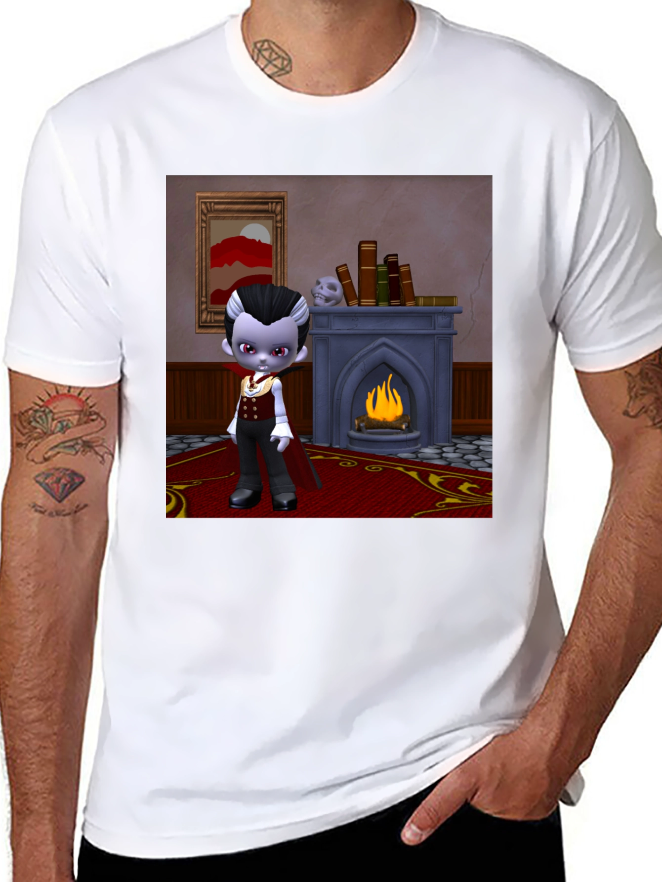 Cartoon Vampire Boy T-Shirt