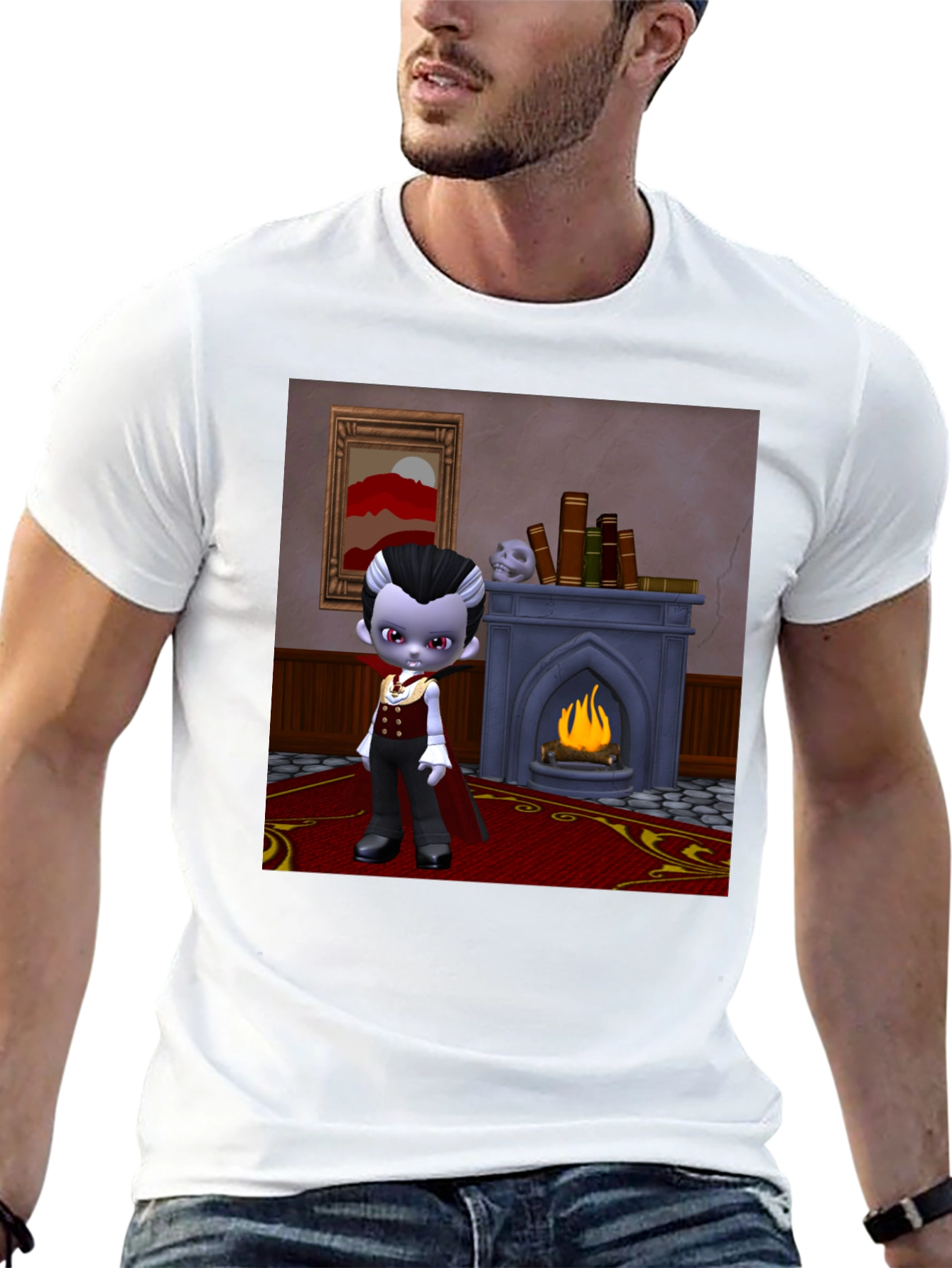 Cartoon Vampire Boy T-Shirt