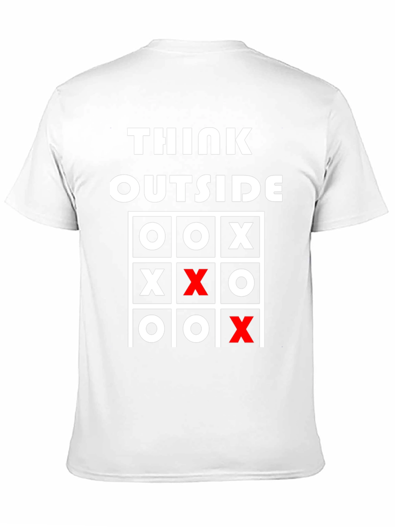 Think Outside Tic-Tac-Toe Graphic Tee - Black