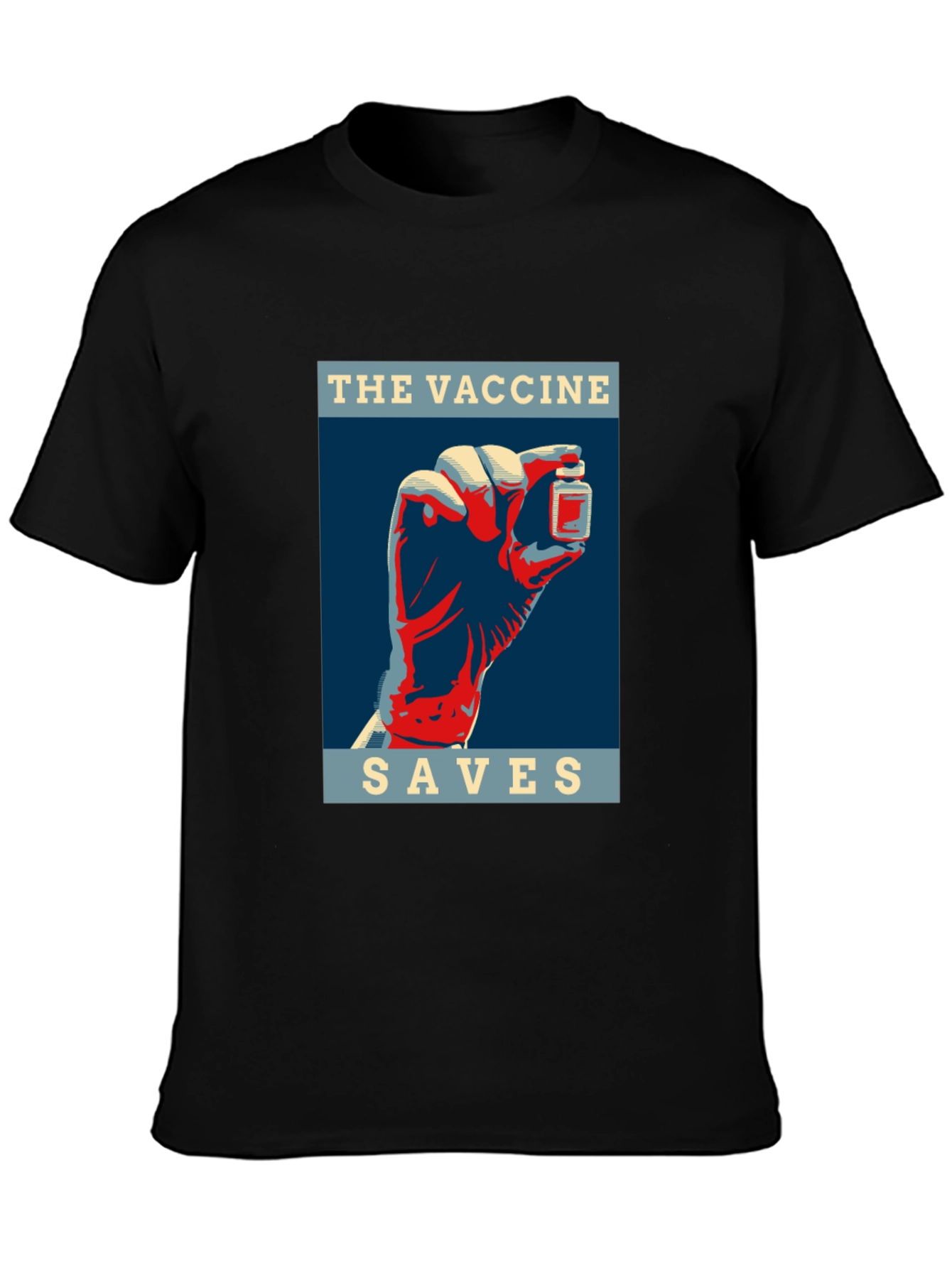 Vaccine Saves T-Shirt - Bold Graphic Tee