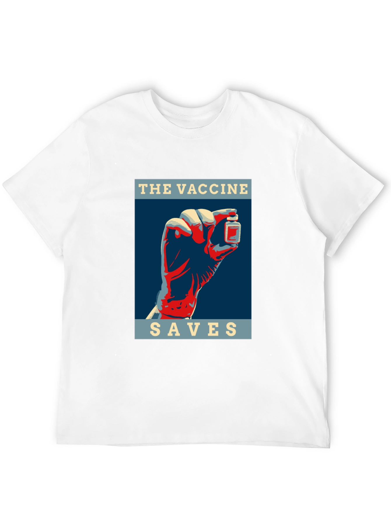 Vaccine Saves T-Shirt - Bold Graphic Tee
