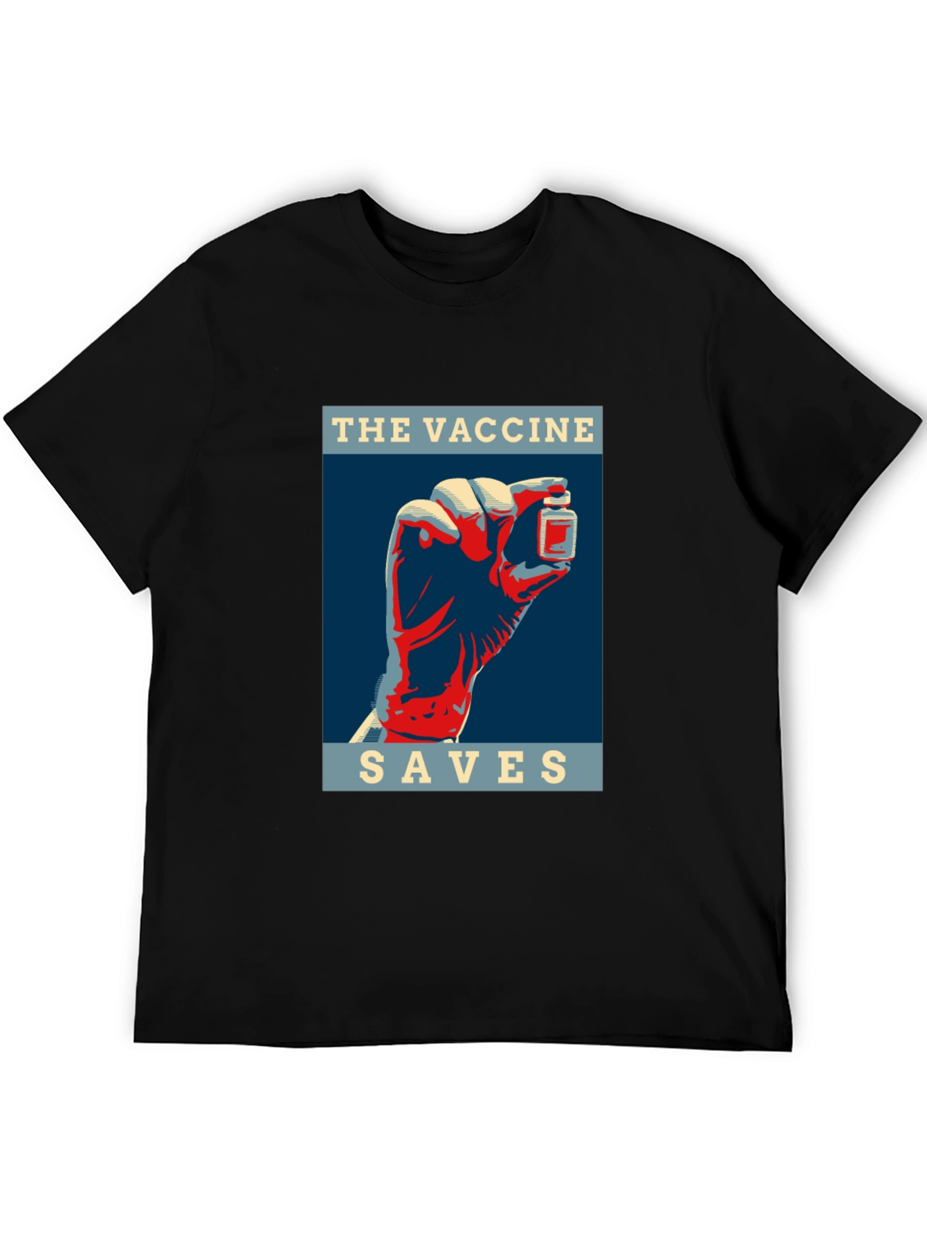 Vaccine Saves T-Shirt - Bold Graphic Tee
