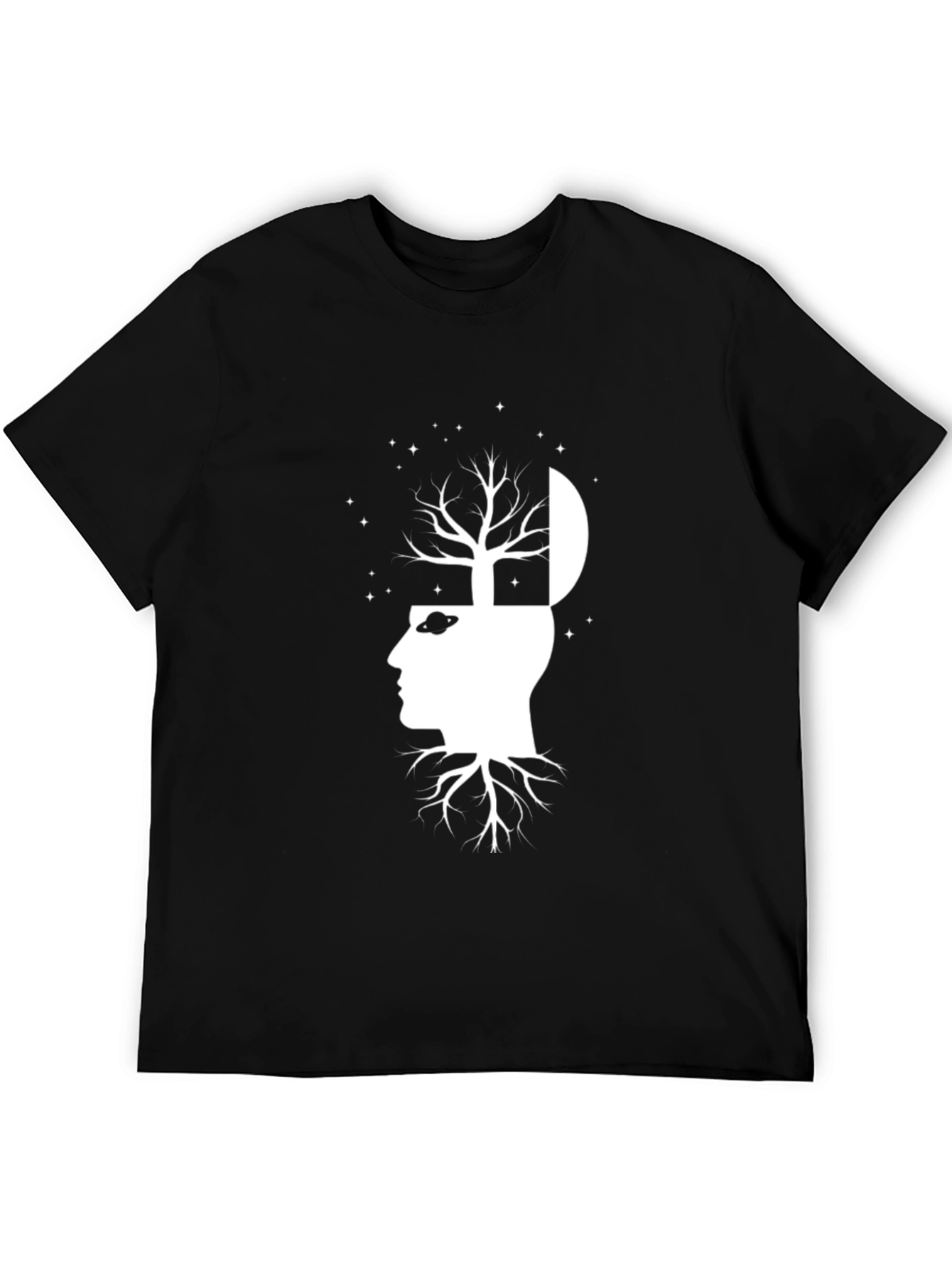Thinking Tree Graphic Tee - Black
