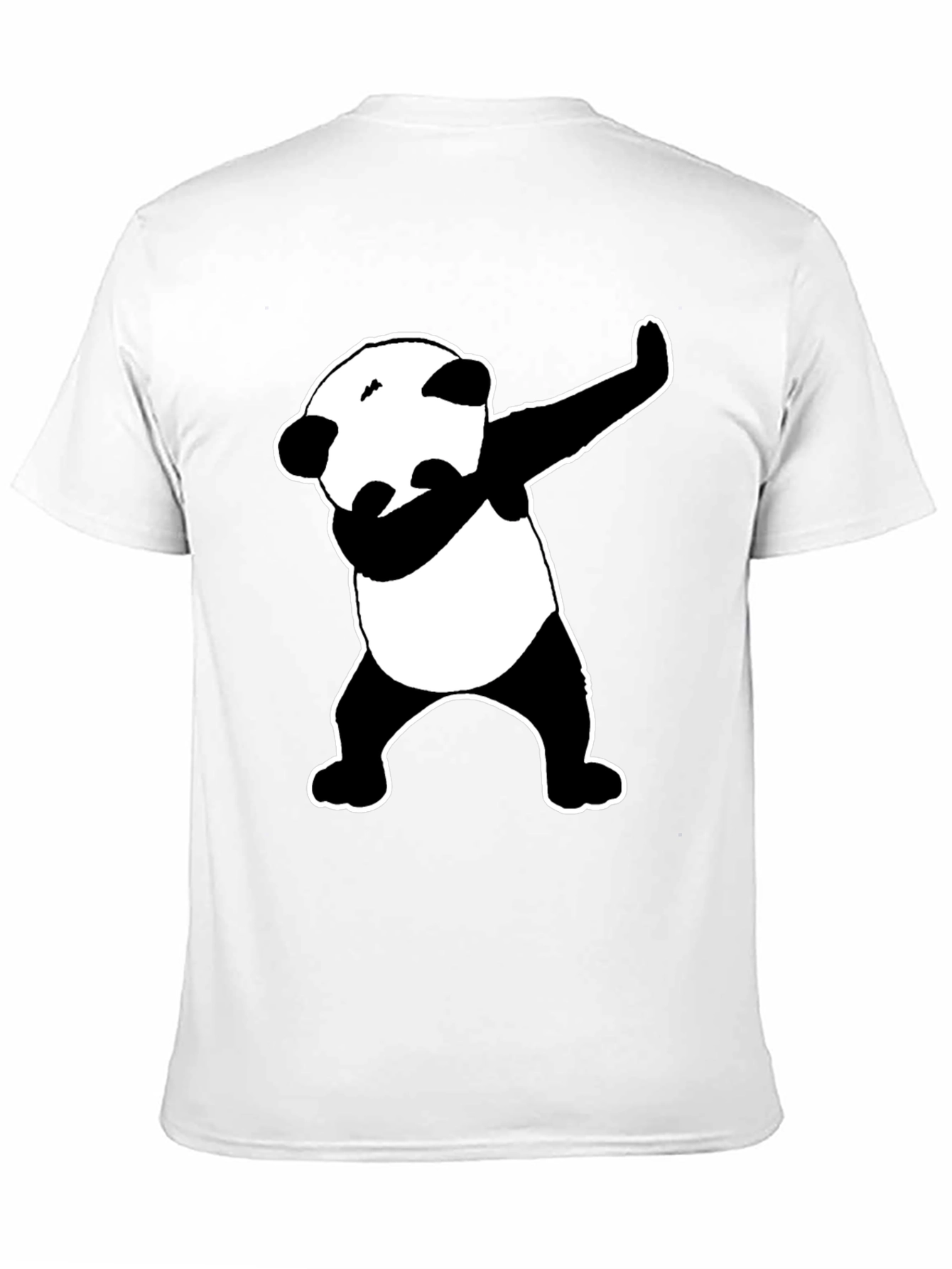 Dabbing Panda Graphic Tee - Black Cotton Blend