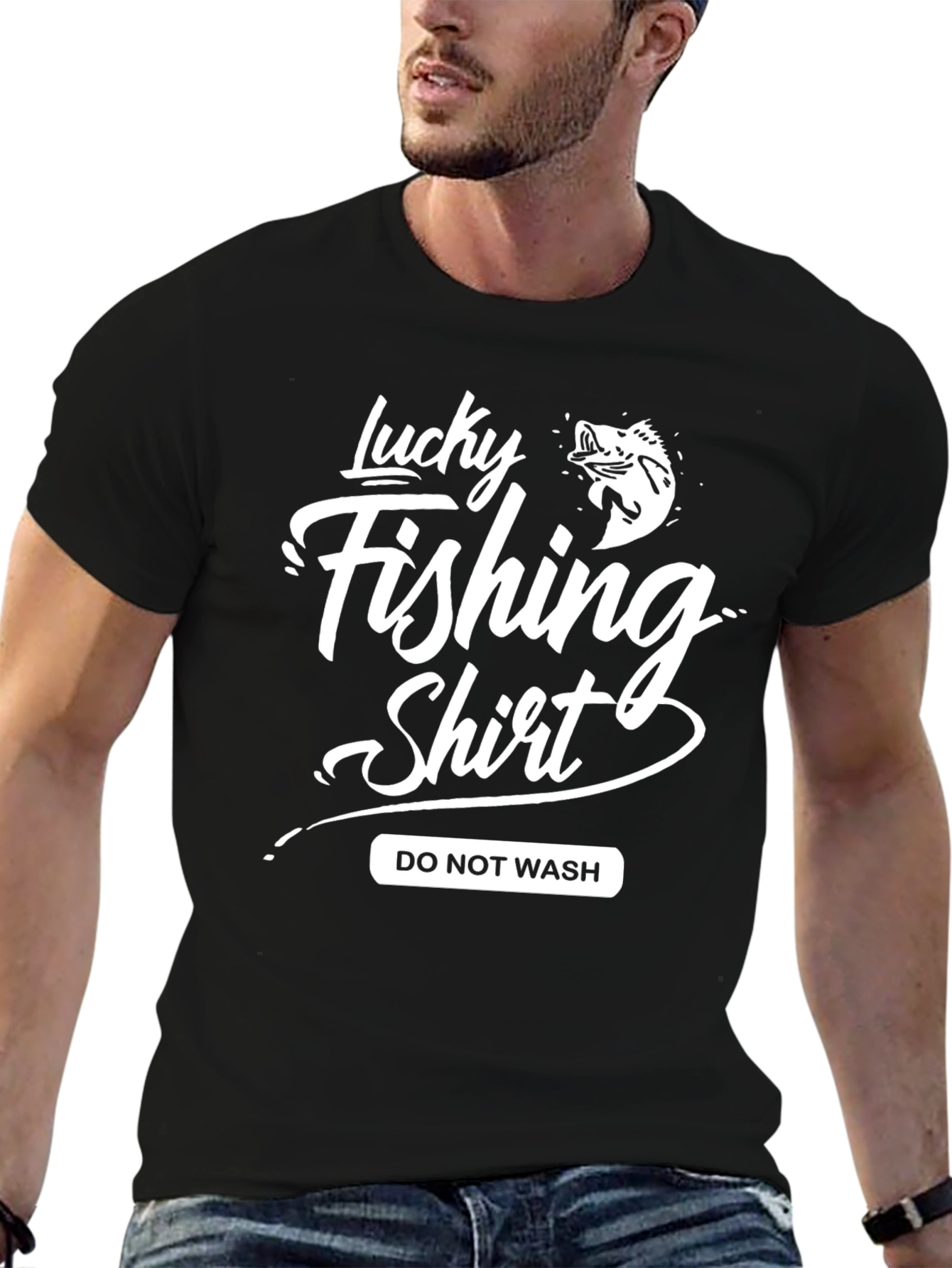 Lucky Fishing Shirt - Mens Graphic Tee
