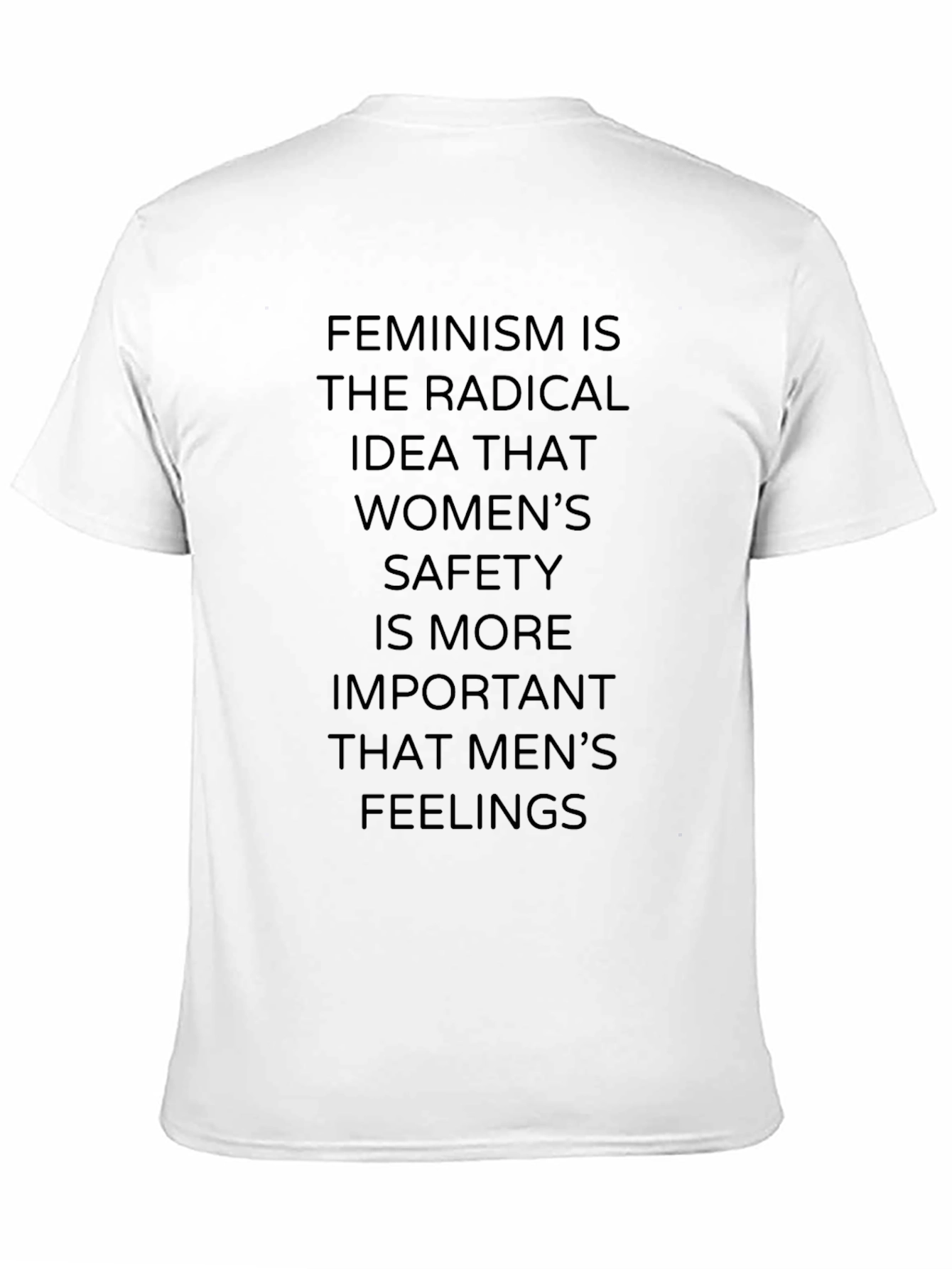 Feminism Statement Black Graphic Tee