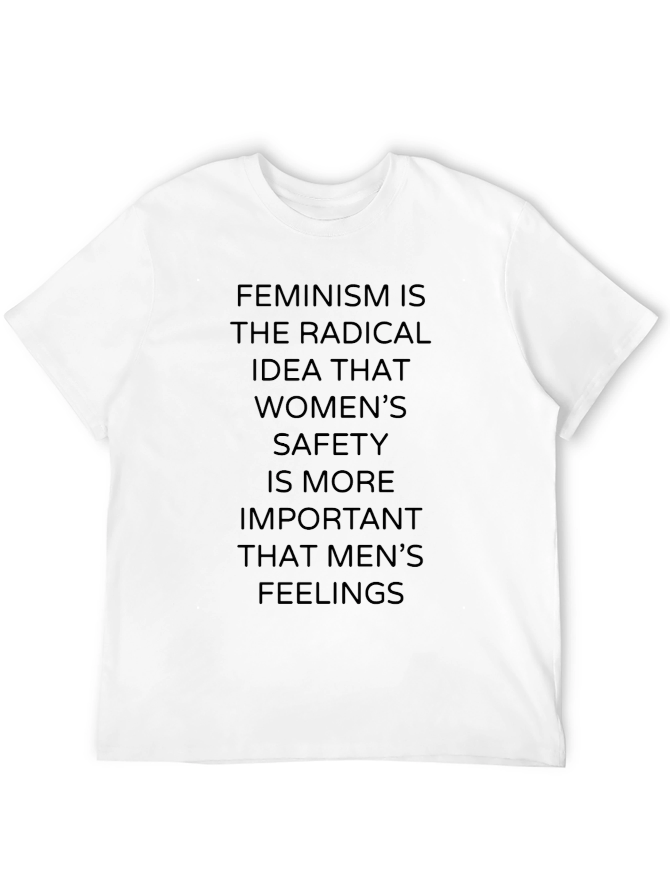 Feminism Statement Black Graphic Tee
