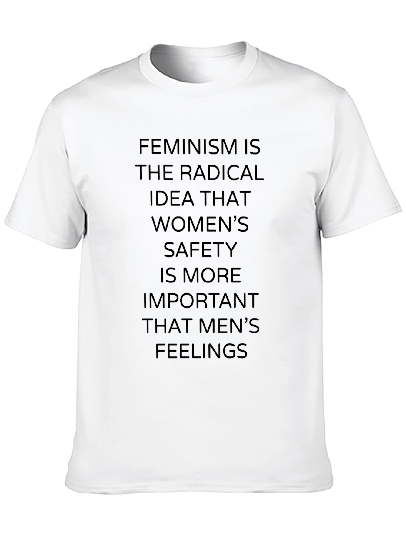 Feminism Statement Black Graphic Tee