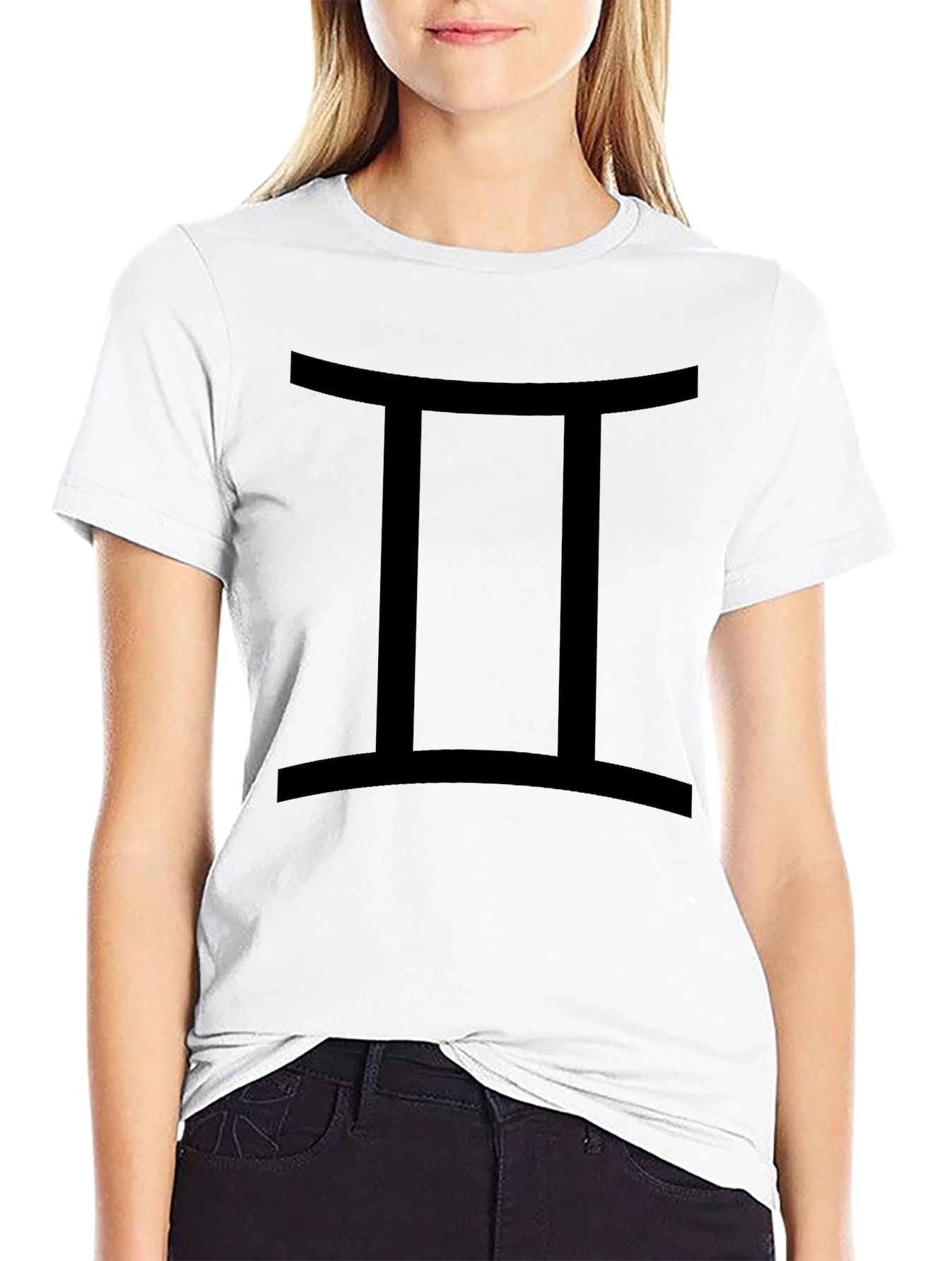 Gemini Zodiac Graphic Tee - Black Cotton T-Shirt