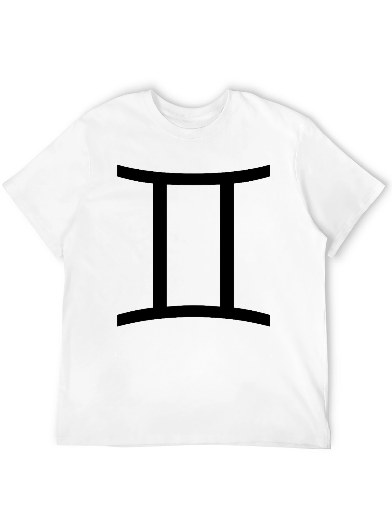 Gemini Zodiac Graphic Tee - Black Cotton T-Shirt