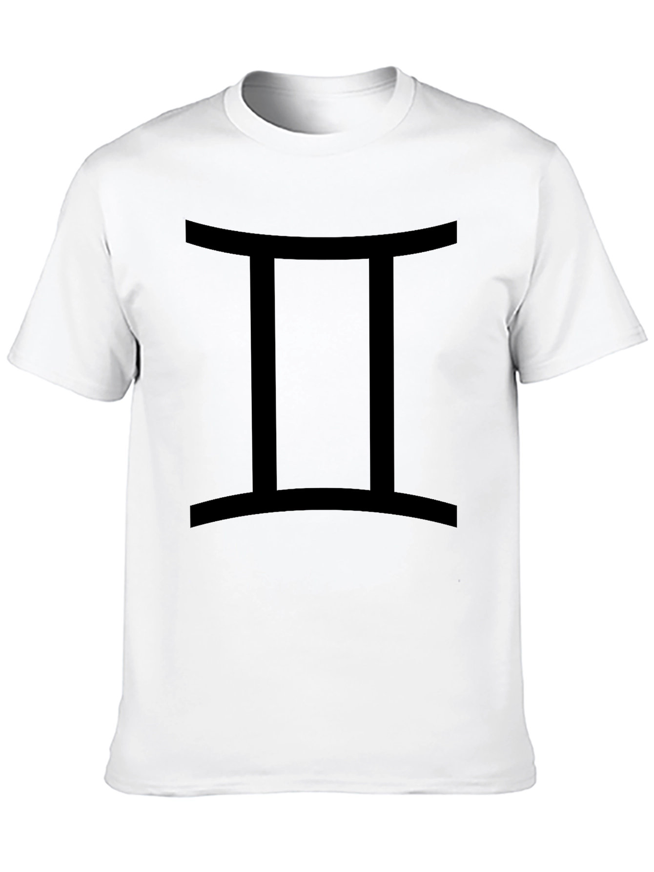 Gemini Zodiac Graphic Tee - Black Cotton T-Shirt