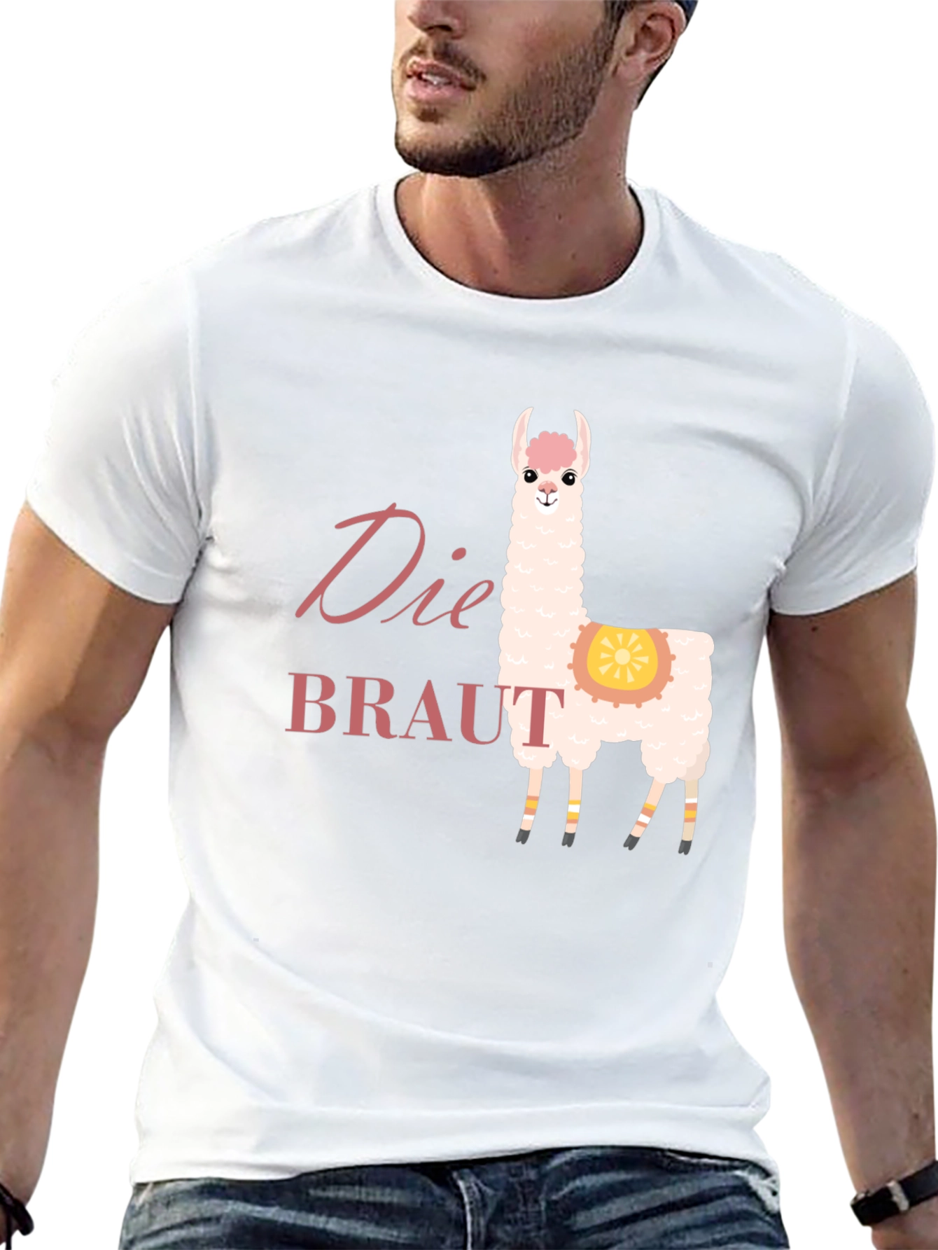 Die Braut Llama Black T-Shirt