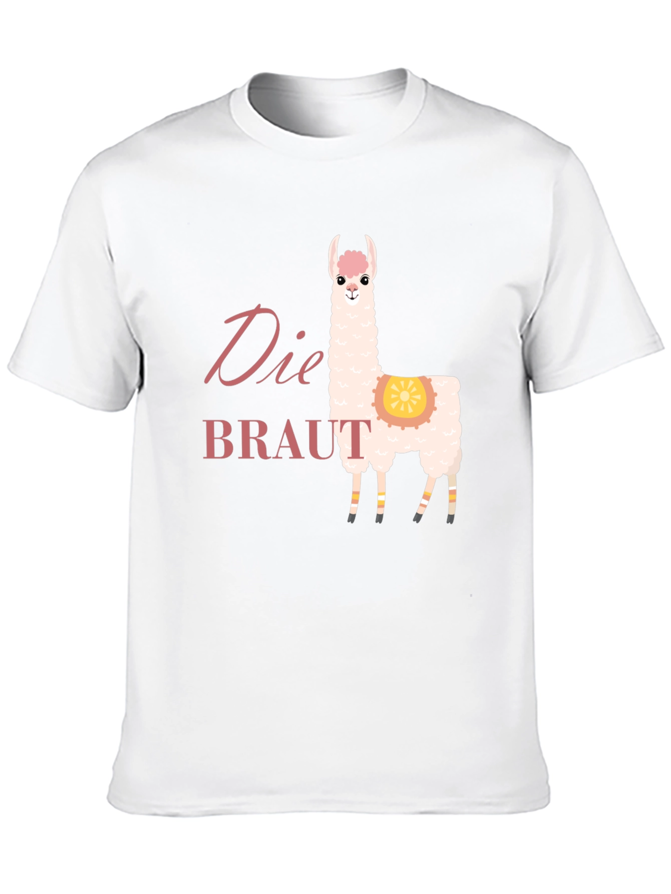 Die Braut Llama Black T-Shirt