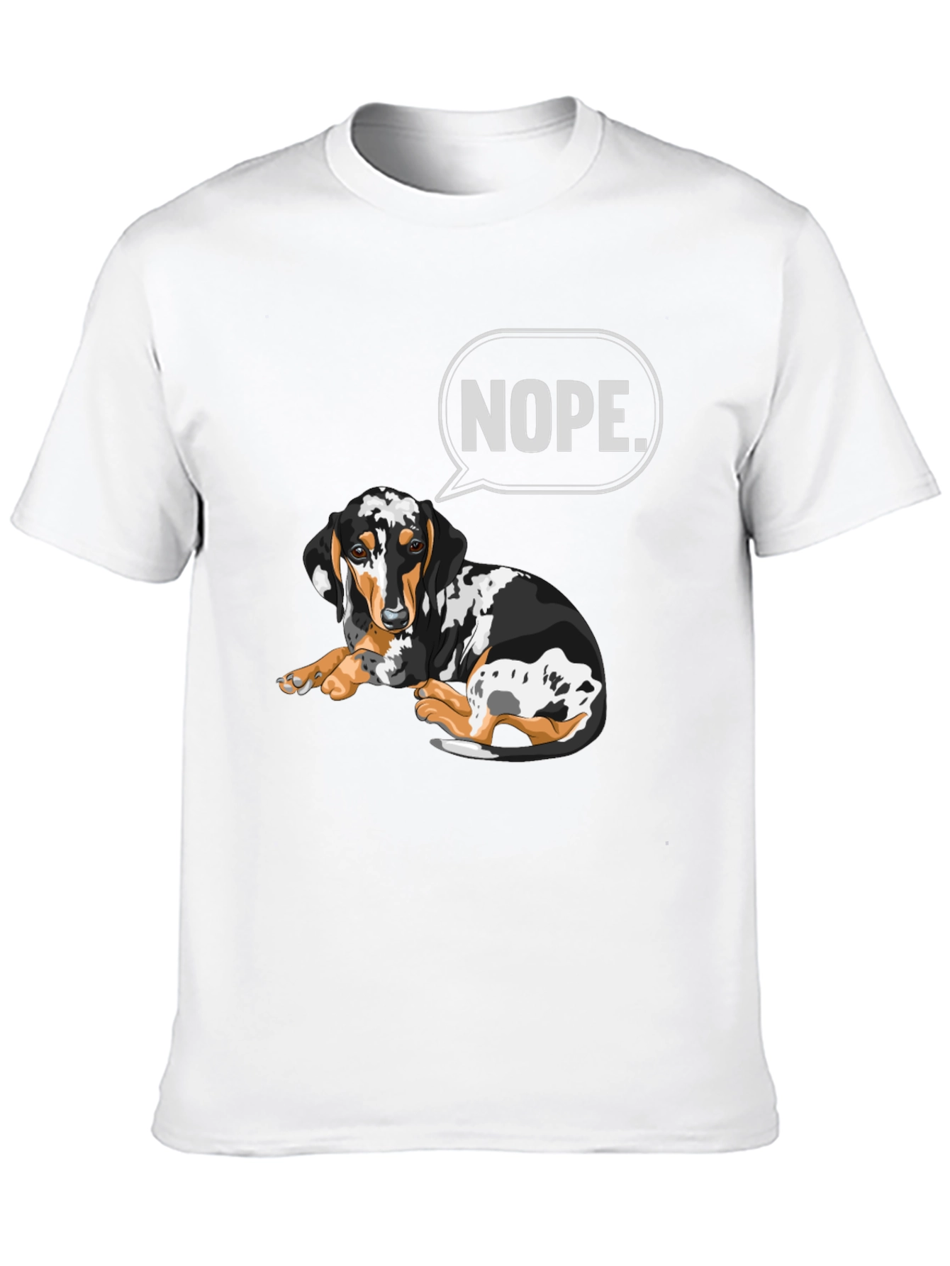 Nope Dachshund T-Shirt - Funny Dog Graphic Tee