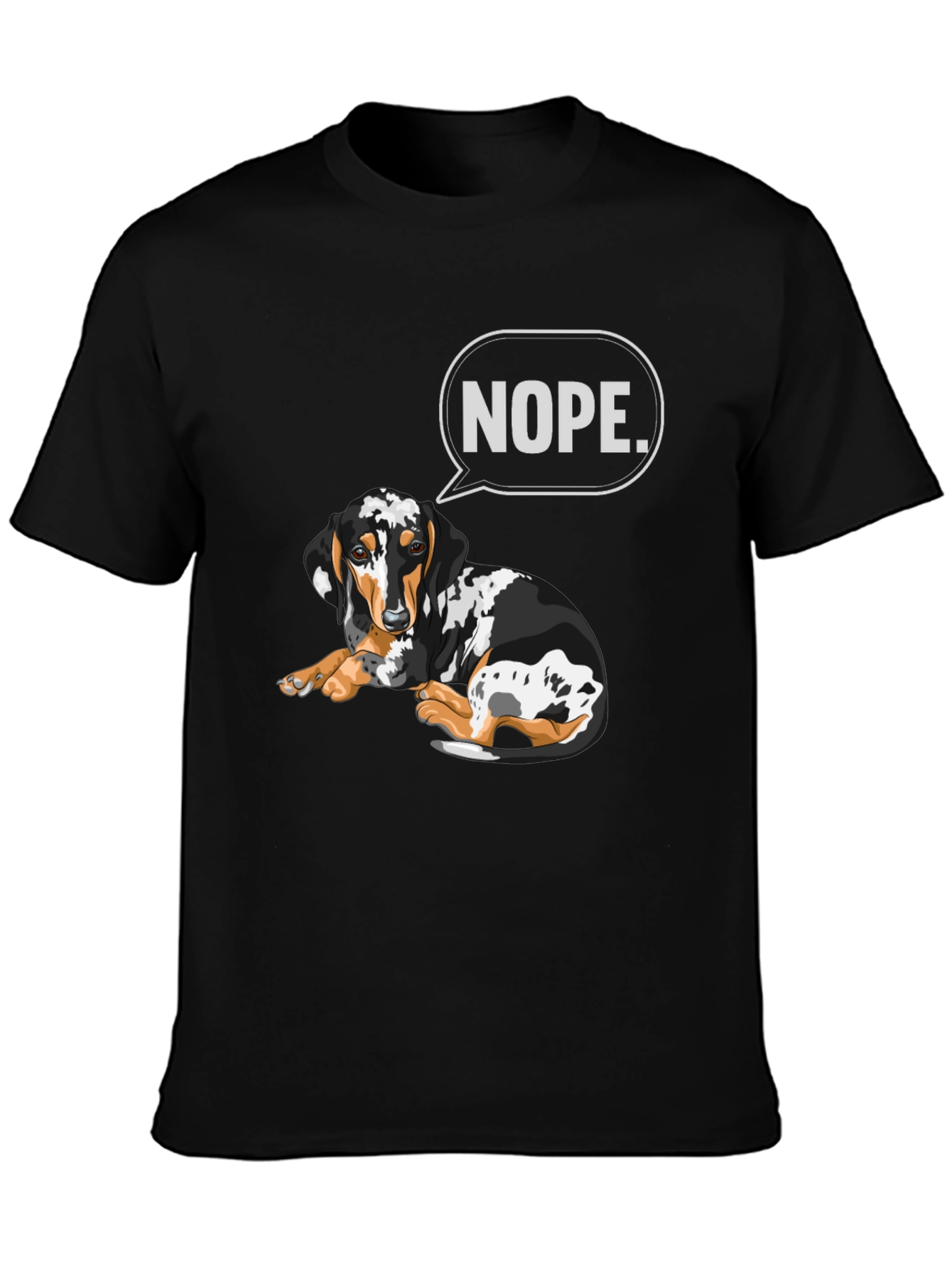 Nope Dachshund T-Shirt - Funny Dog Graphic Tee