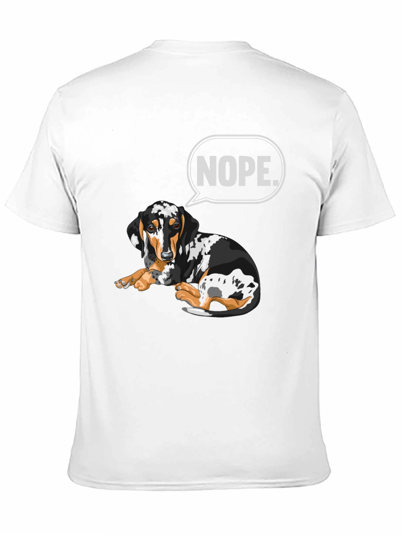 Nope Dachshund T-Shirt - Funny Dog Graphic Tee