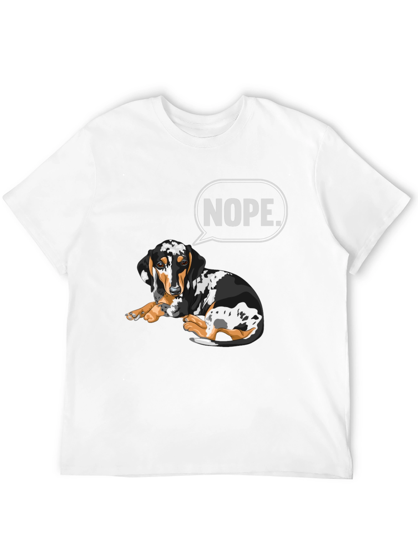 Nope Dachshund T-Shirt - Funny Dog Graphic Tee