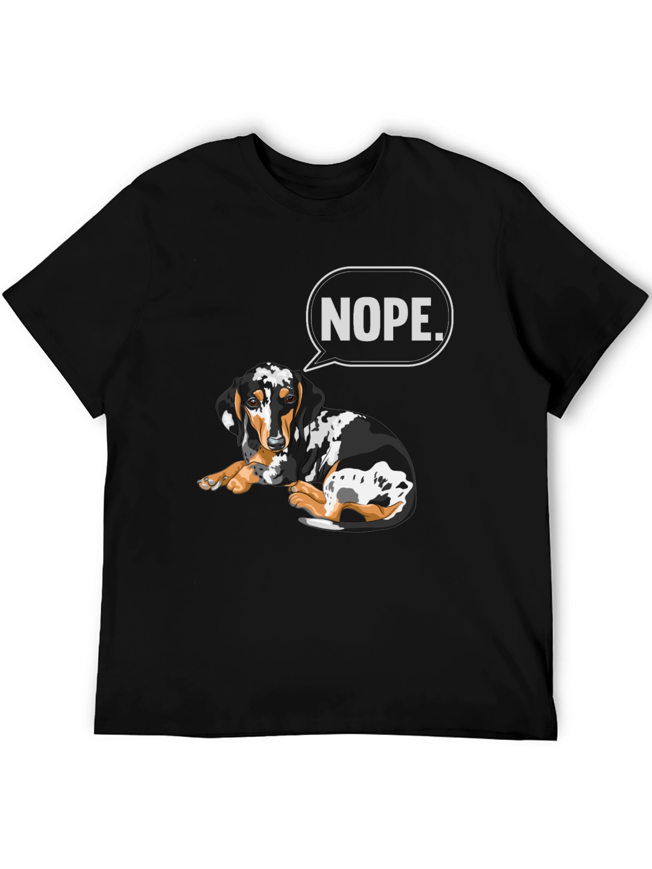 Nope Dachshund T-Shirt - Funny Dog Graphic Tee