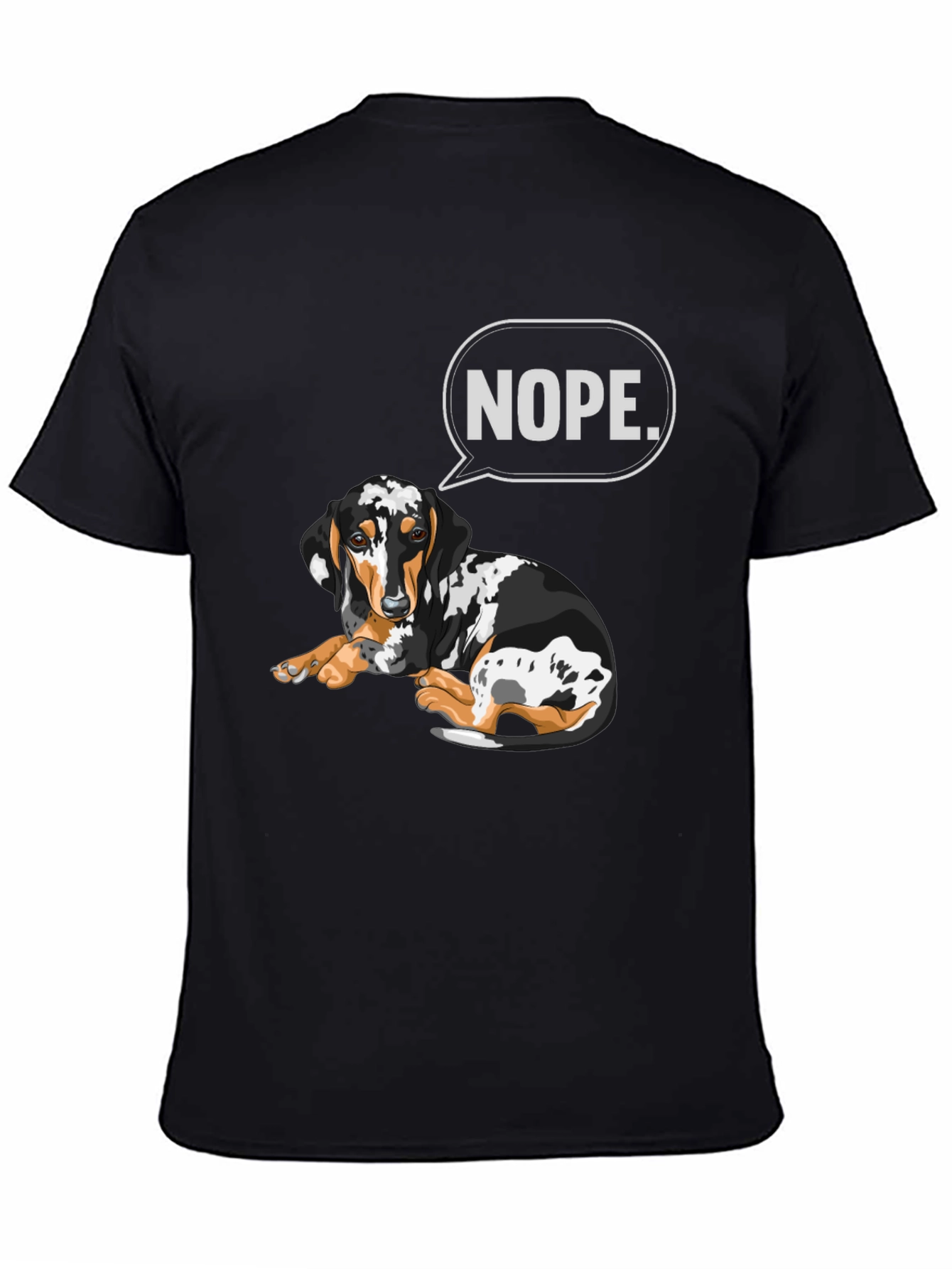 Nope Dachshund T-Shirt - Funny Dog Graphic Tee