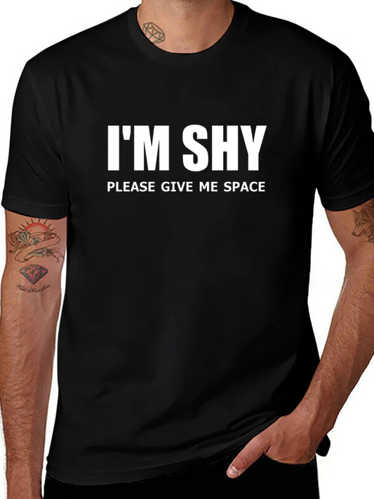 Im Shy Give Me Space Graphic T-Shirt
