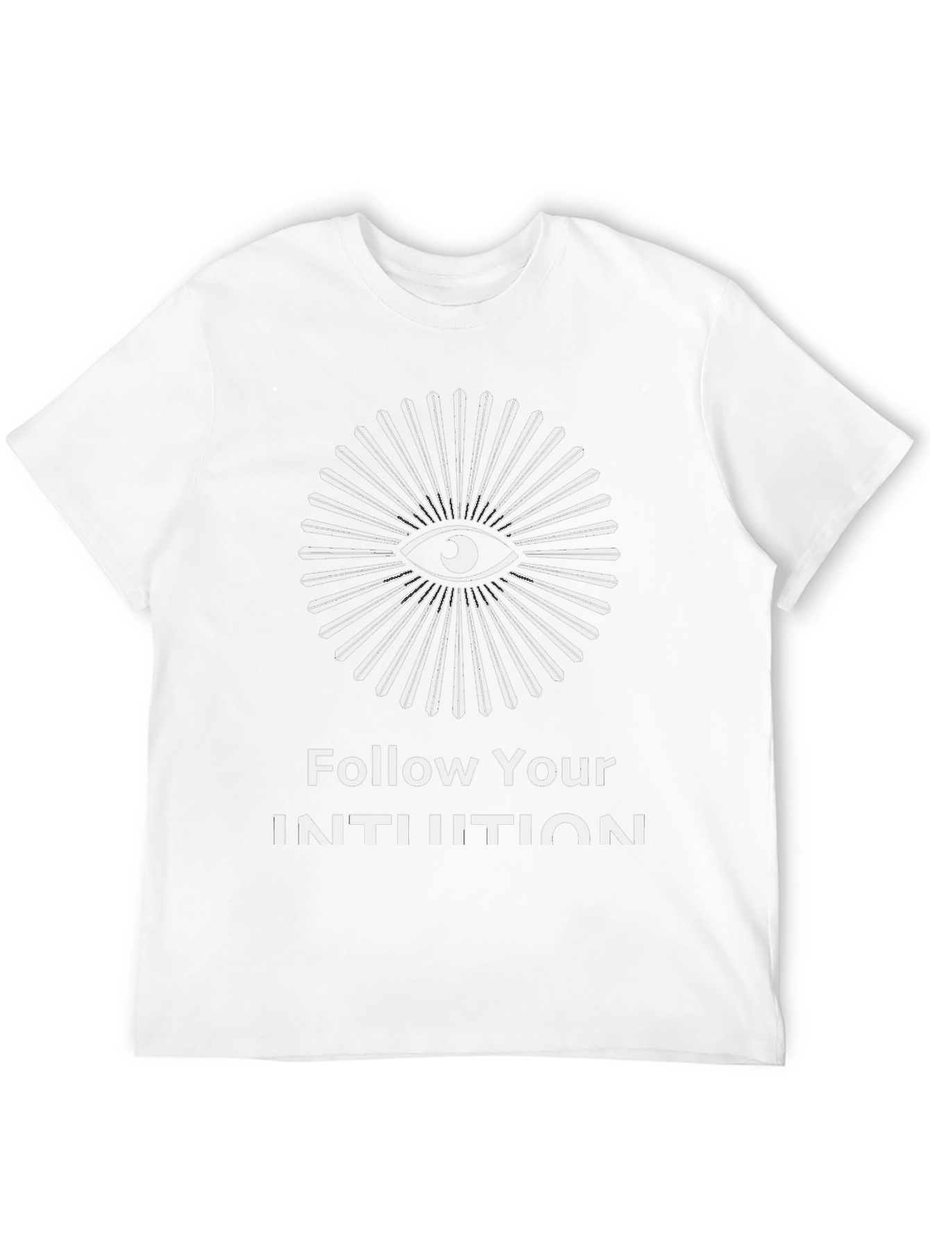 Follow Your Intuition Graphic T-Shirt - Unisex Black Tee