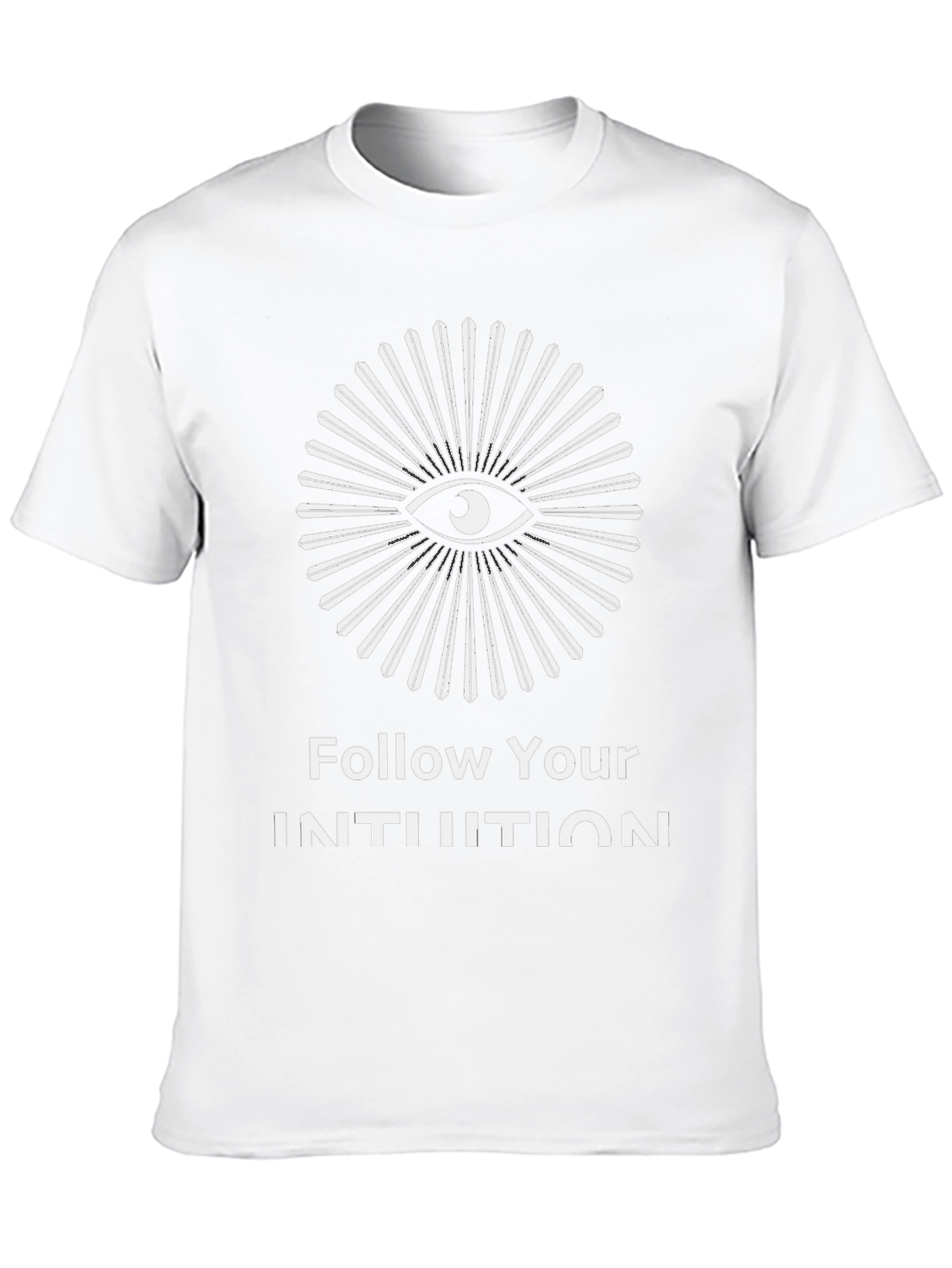 Follow Your Intuition Graphic T-Shirt - Unisex Black Tee