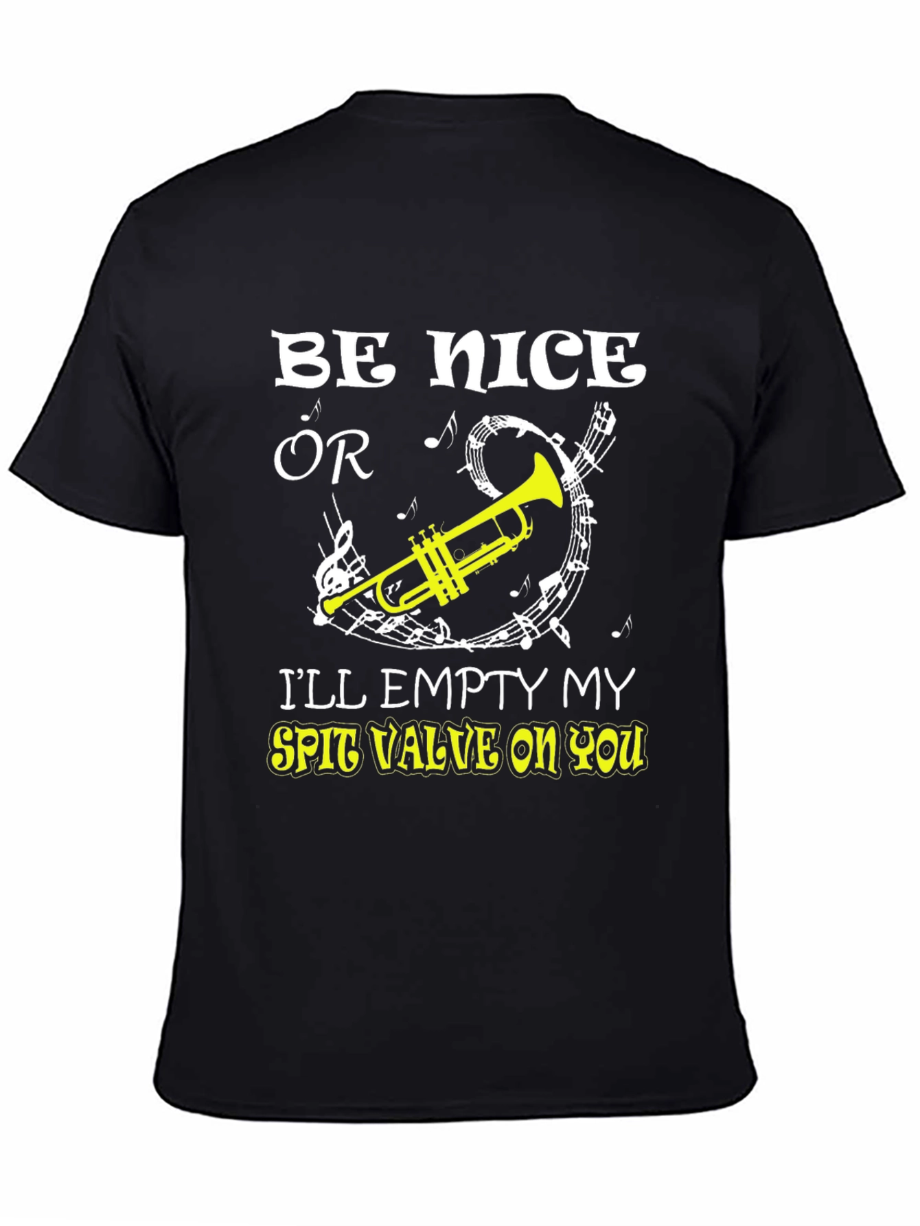 Be Nice Or Trombone Graphic T-Shirt